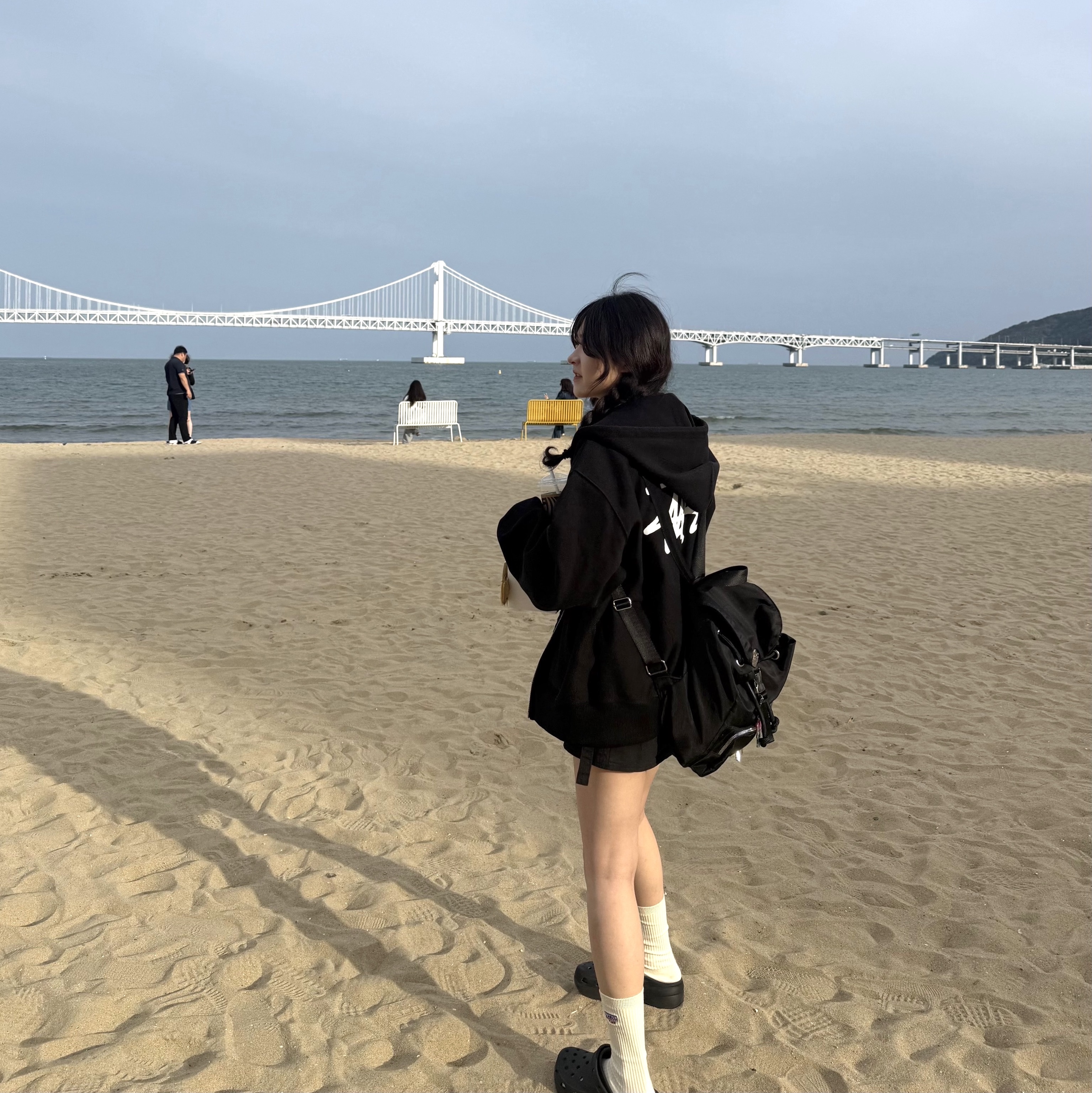 Stussy Basic Zip Hoodie Black 착용 스타일