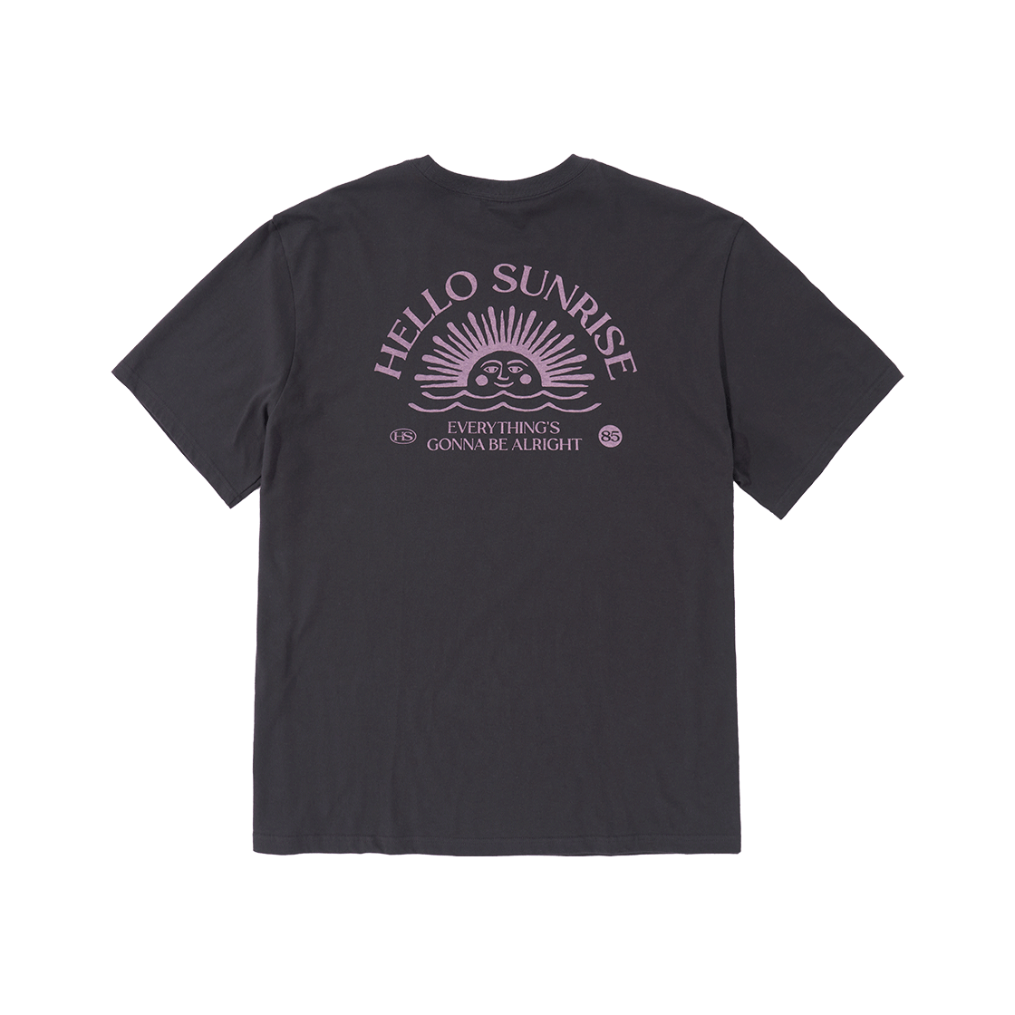 헬로선라이즈 미니 OG 로고 티 차콜 & 핑크(Hello Sunrise Mini OG Logo Tee Charcoal & Pink) - 2