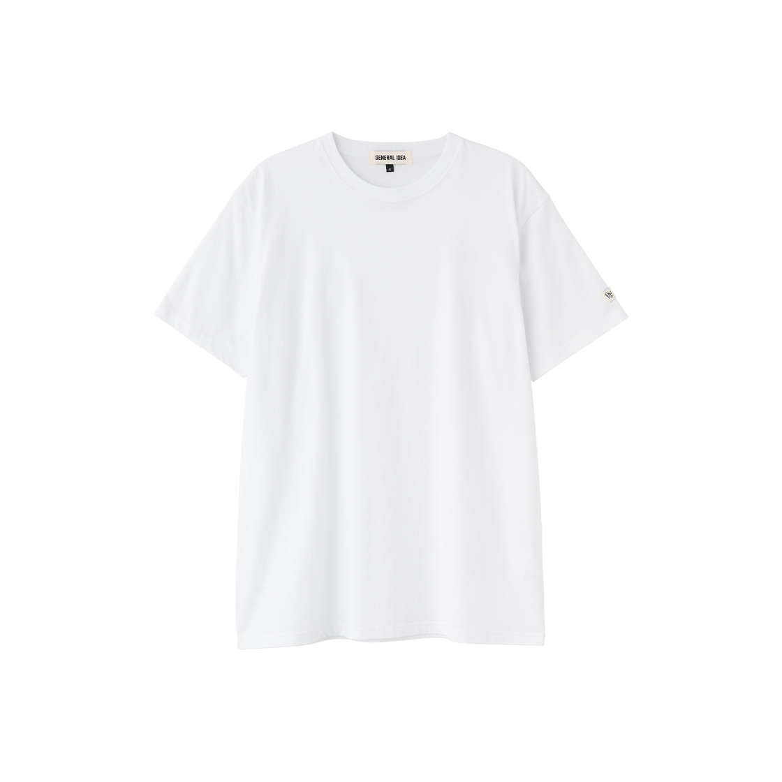 제너럴아이디어 유니섹스 데일리 코튼 반팔티 화이트(General Idea unisex daily cotton half t-shirts white)