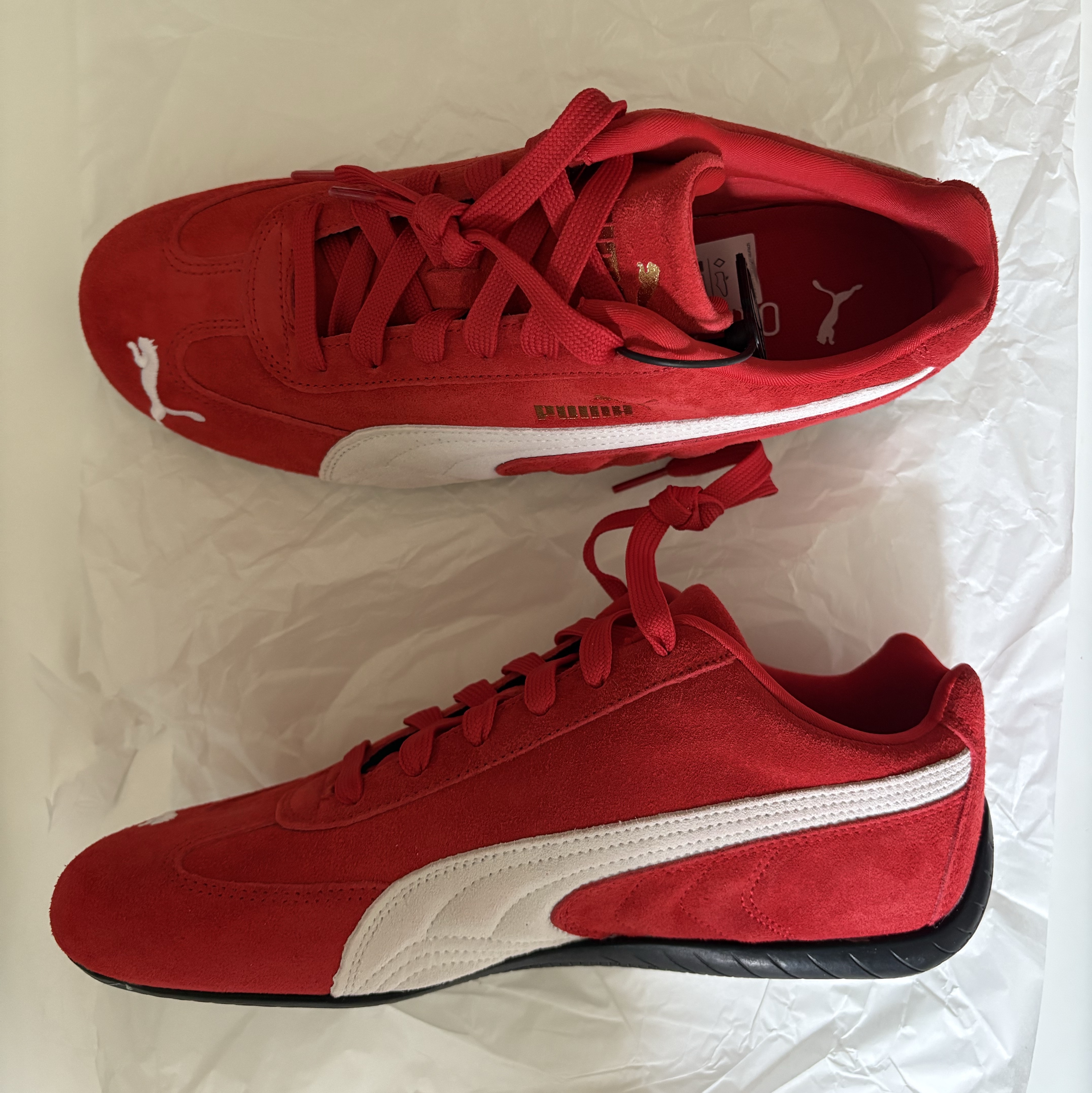 Puma Speedcat OG Red White 착용 스타일 - 1