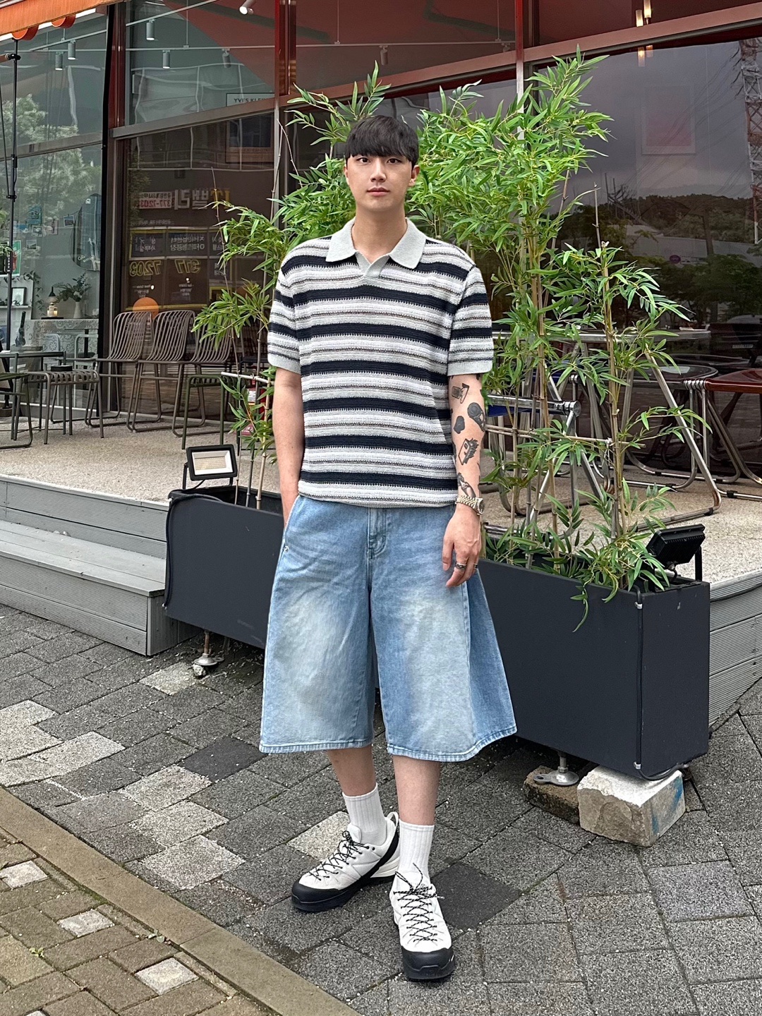 Salomon x MM6 Maison Margiela X-ALP White 착용 스타일 - 1