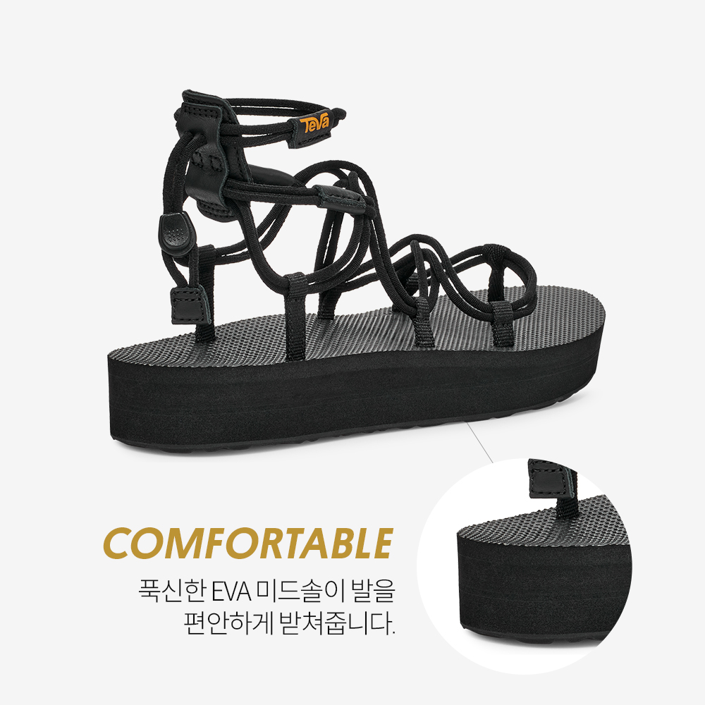 테바 여성 미드폼 인피니티 BLK(TEVA Women Midform Infinity BLK) - 4