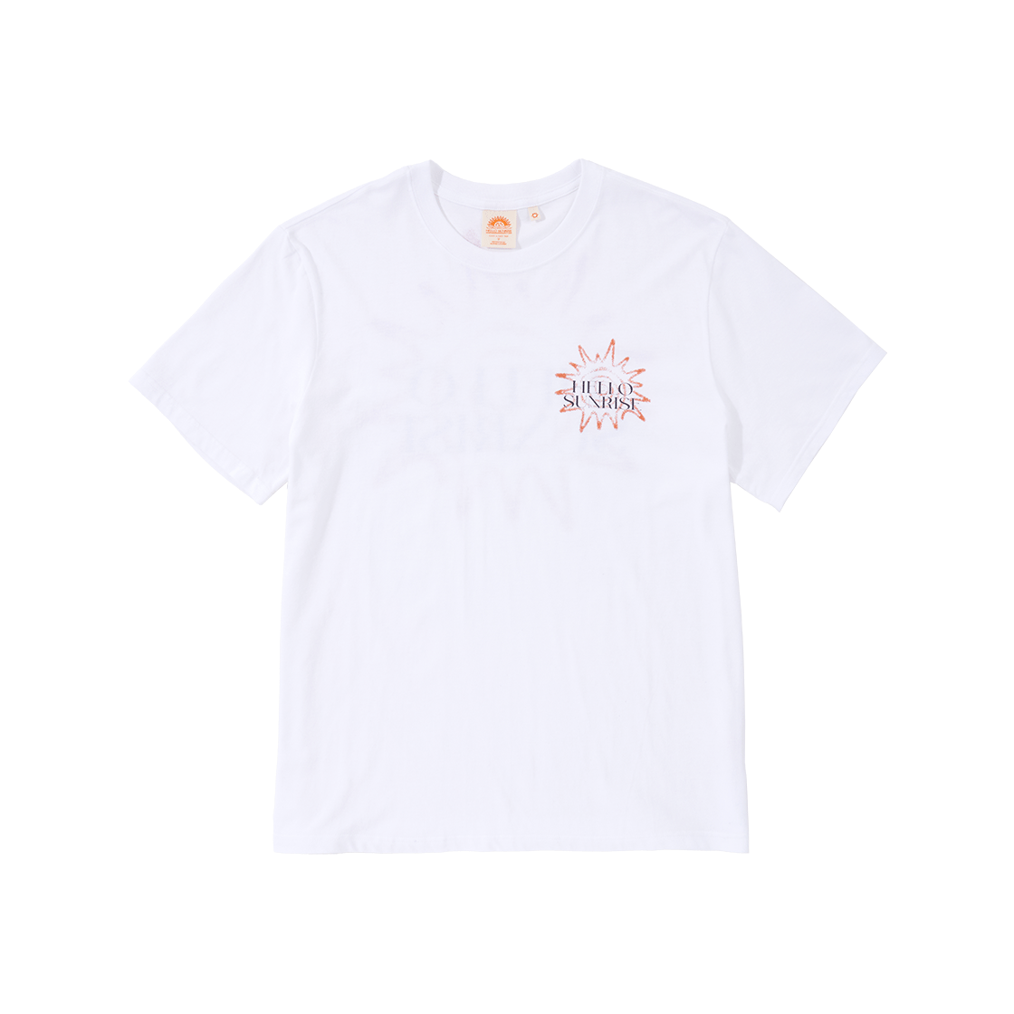 헬로선라이즈 선버스트 아이콘 티 흰색(Hello Sunrise Sunburst Icon Tee
 White)