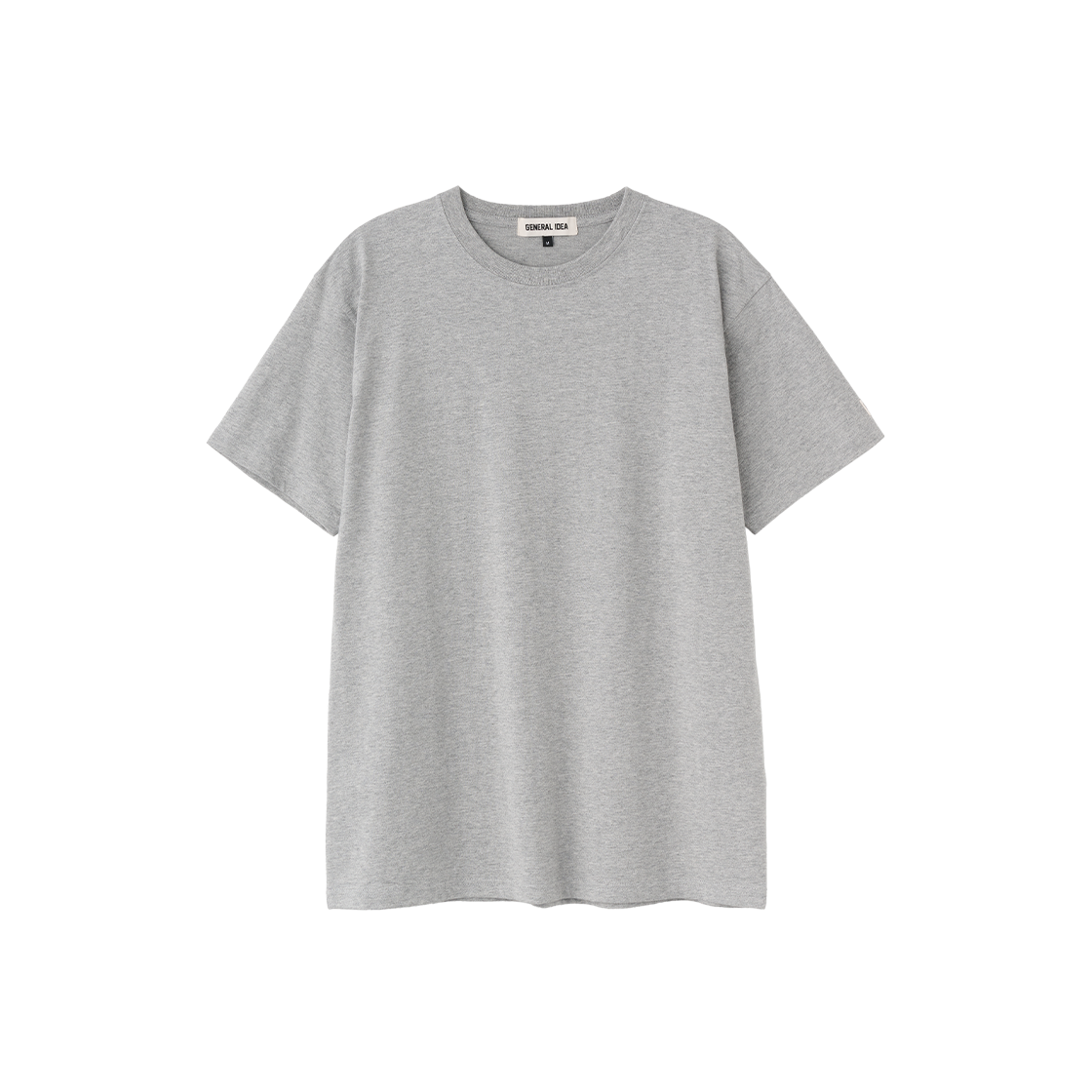 제너럴아이디어 유니섹스 데일리 코튼 반팔티 멜란지 그레이(General Idea unisex daily cotton half t-shirts melange grey)