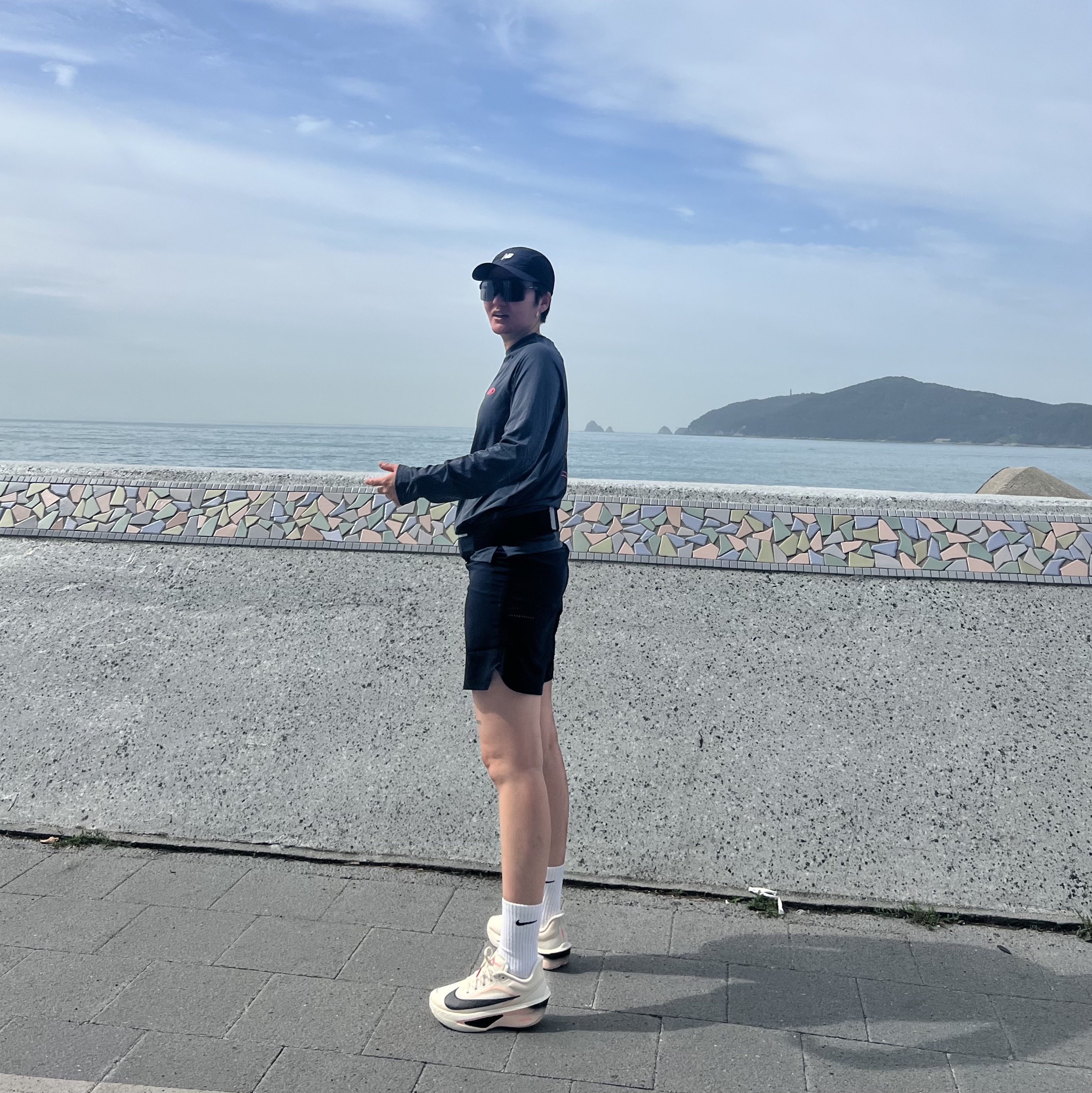 (W) Nike Zoom Fly 6 Pale Ivory Crimson Tint 착용 스타일