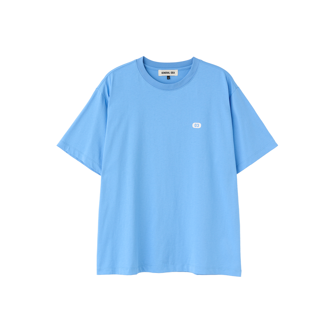 제너럴아이디어 유니섹스 뉴아이디어 레귤러 반팔티 스카이 블루(General Idea unisex new idea regular half t-shirts sky blue)