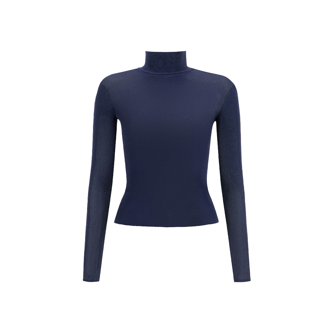 KW5AKNPSF02BL Self Portrait Women Navy Viscose Knit Top Blue - 25SS - 대표 이미지 #1