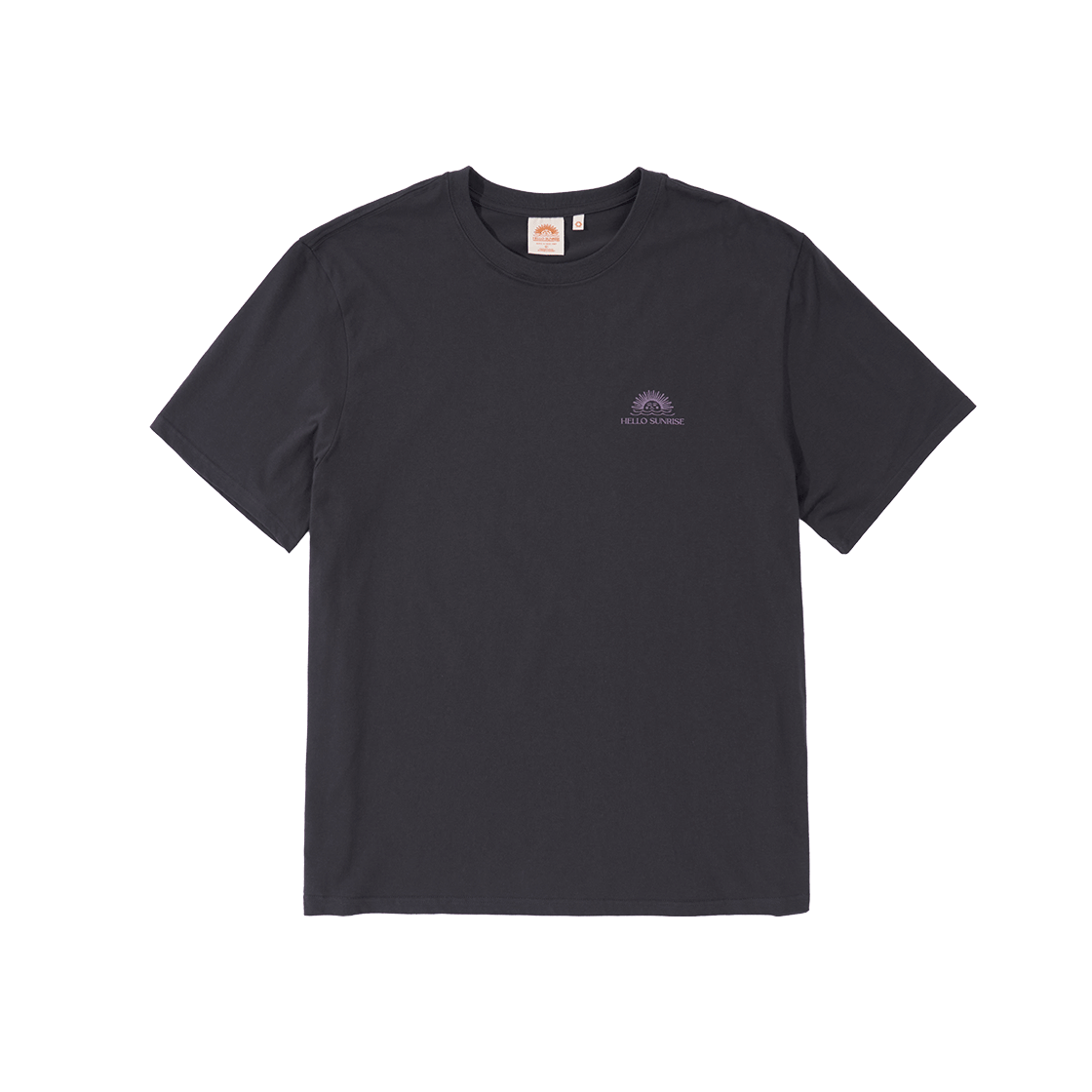 헬로선라이즈 미니 OG 로고 티 차콜 & 핑크(Hello Sunrise Mini OG Logo Tee Charcoal & Pink) - 1