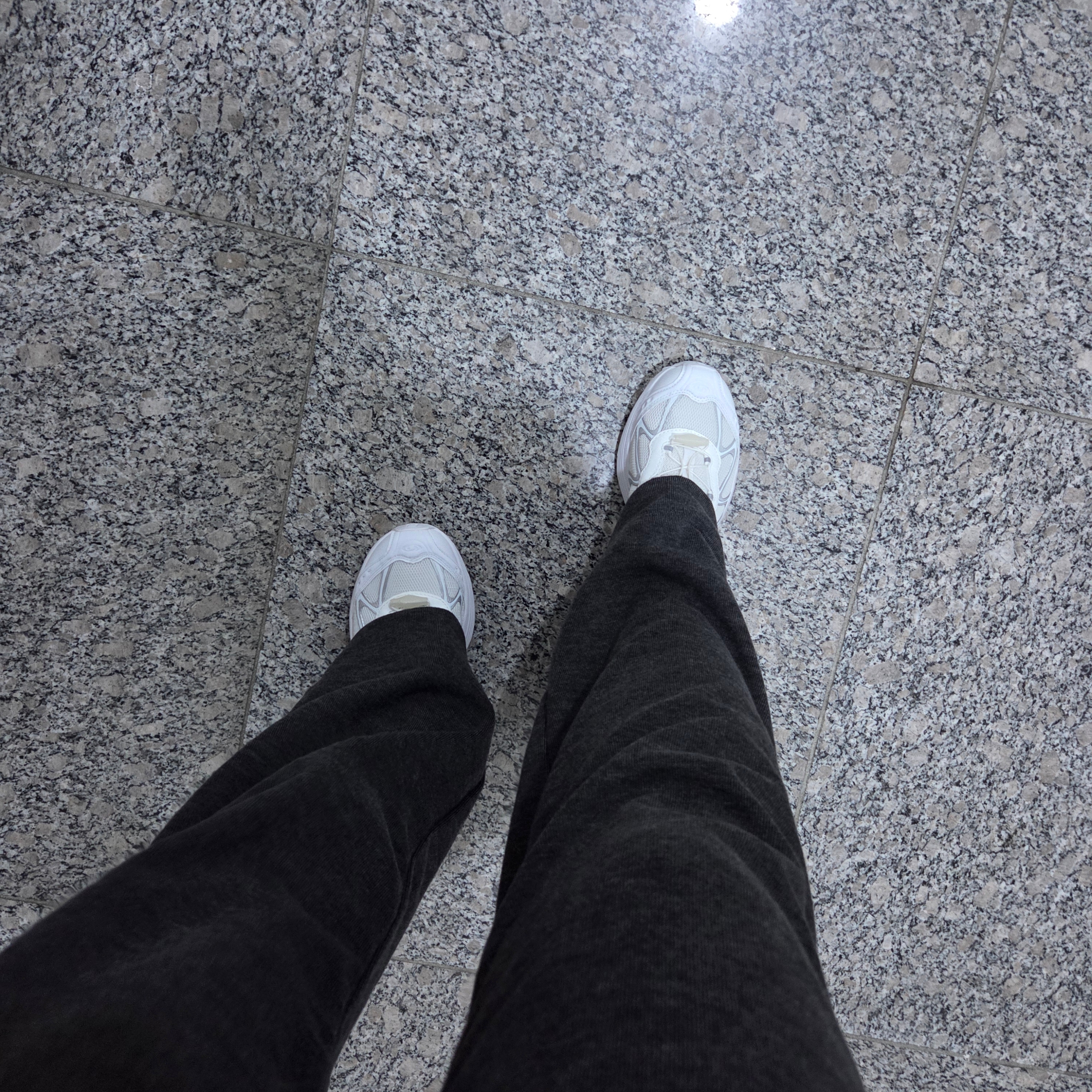 Salomon XT-Whisper White Lunar Rock 착용 스타일