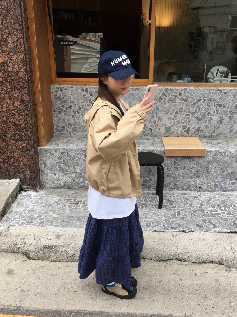 Human Made 6 Panel Twill Cap Navy, Keen Jasper Rocks SP Sneakers Beige 착용 스타일