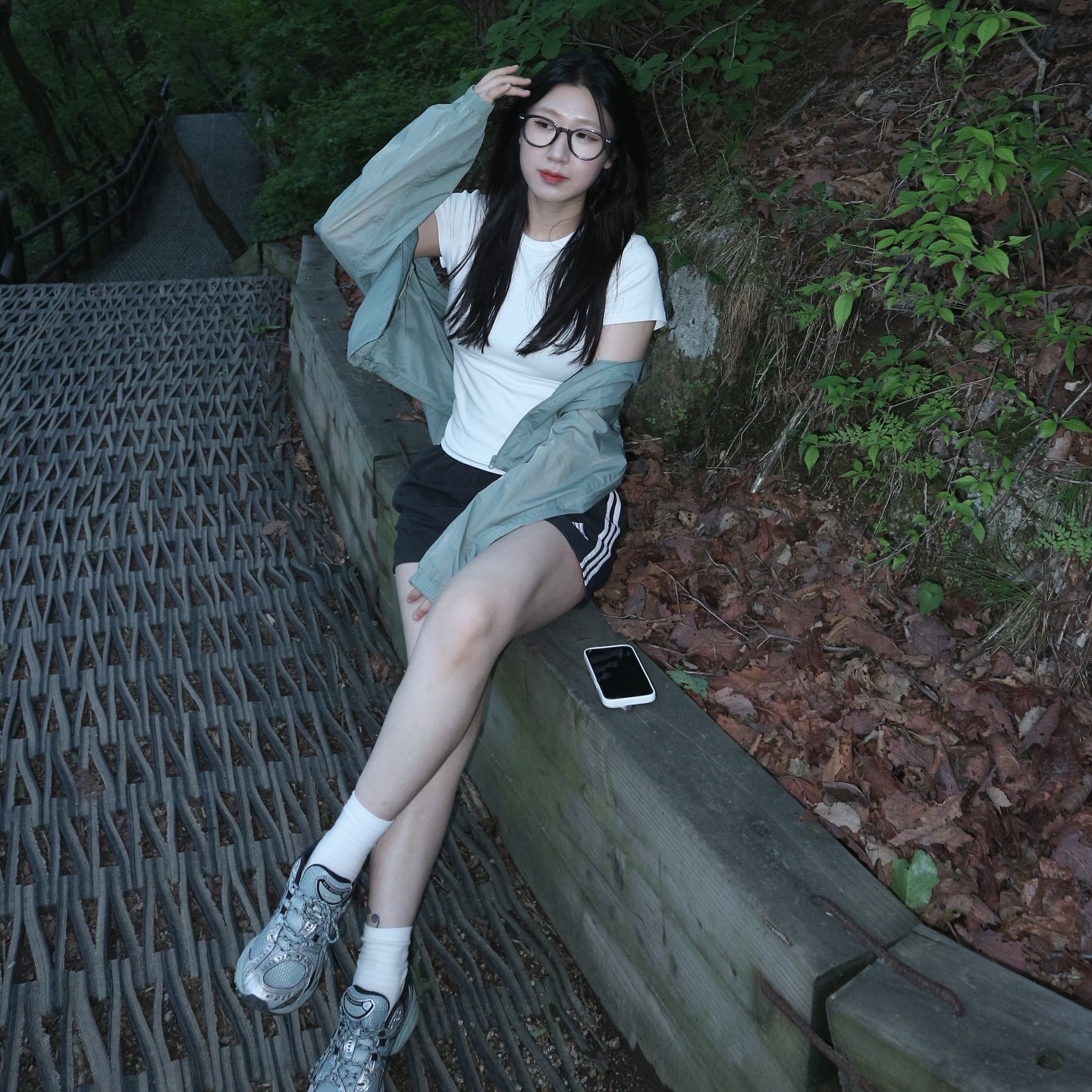 Asics Gel-Nimbus 10.1 Ocean Haze Pure Silver 착용 스타일 - 2