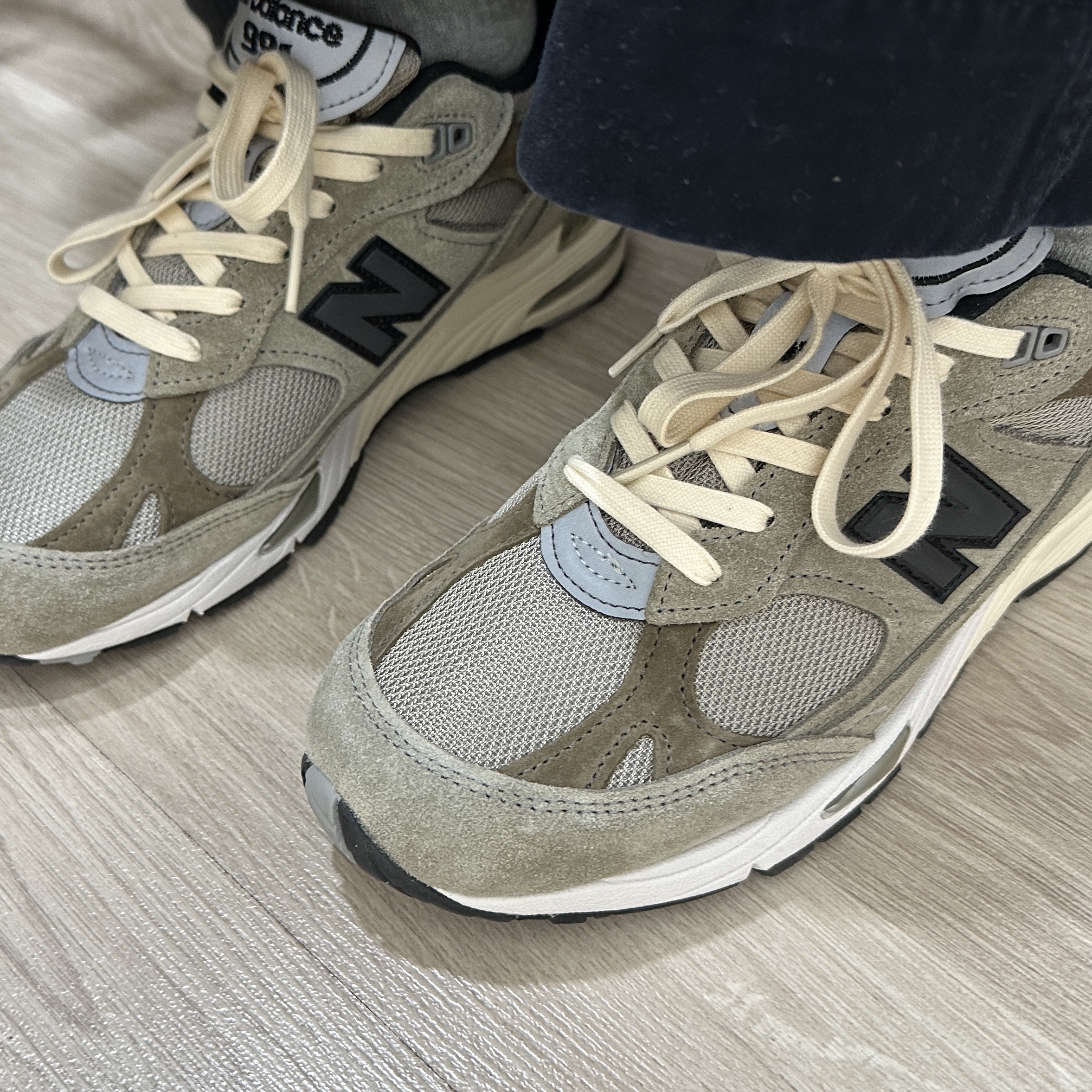 New Balance x JJJJound 991 Made in UK Grey 착용 스타일