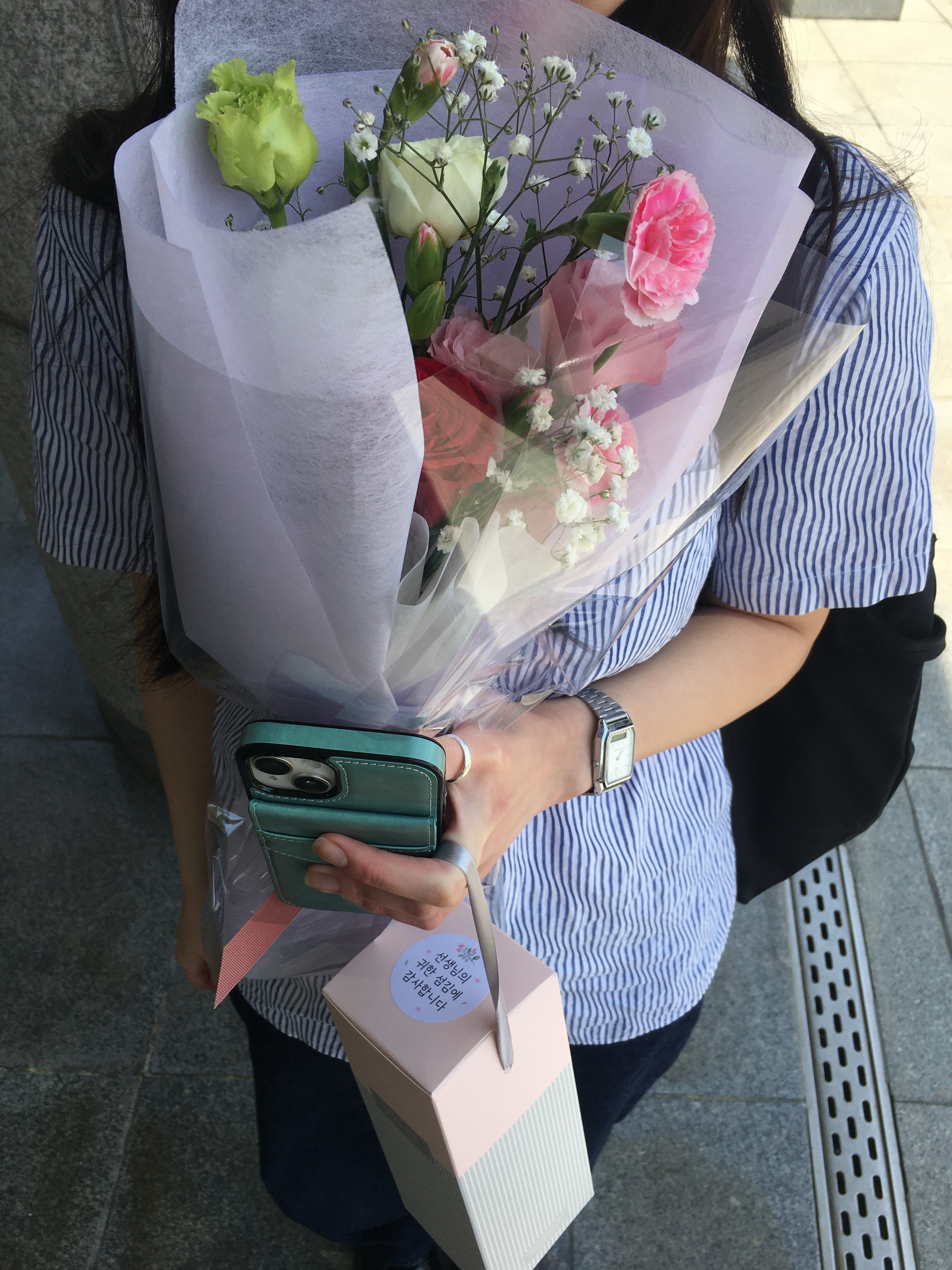 YMCL KY Tote Bag Black (GB0636), Dr. Martens 1461 Smooth Black μ°©μ© μ€νμΌ - 3