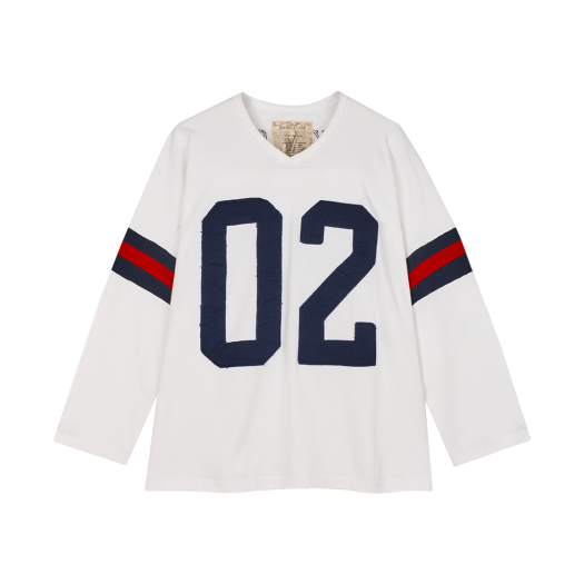KM5BTSLBG13WT Basketcase Horsecollar Football Shirt LS White - 25SS