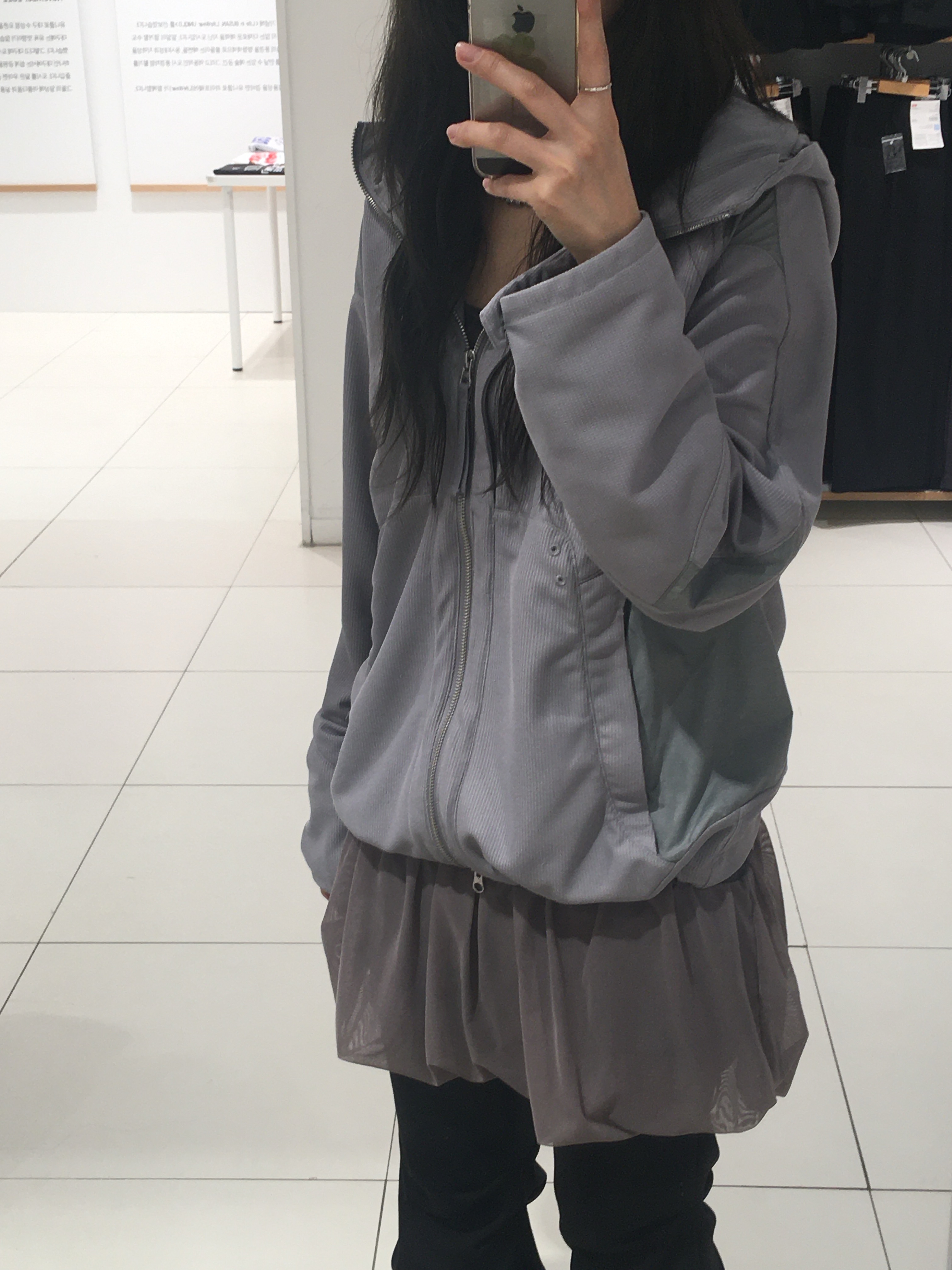 Sansan Gear Dual-Shade Jacket Grey, Sansan Gear Dual-Shade Jacket Grey - 25SS 착용 스타일 - 2