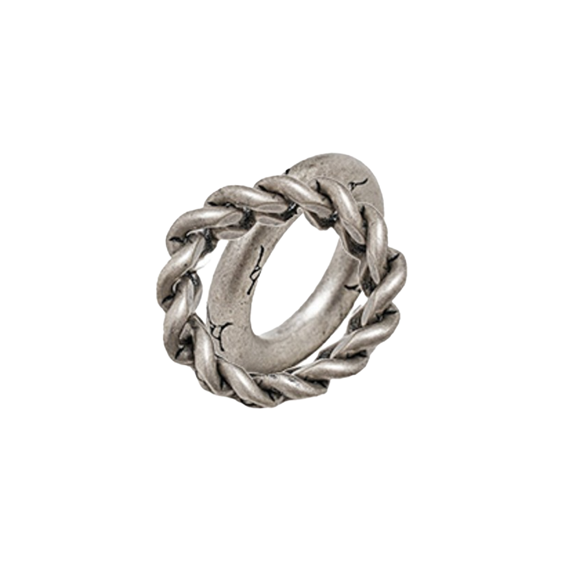 알렌느 H.A & 체인 링 앤티크 실버(Haleine H.A & Chain Ring Antique Silver)