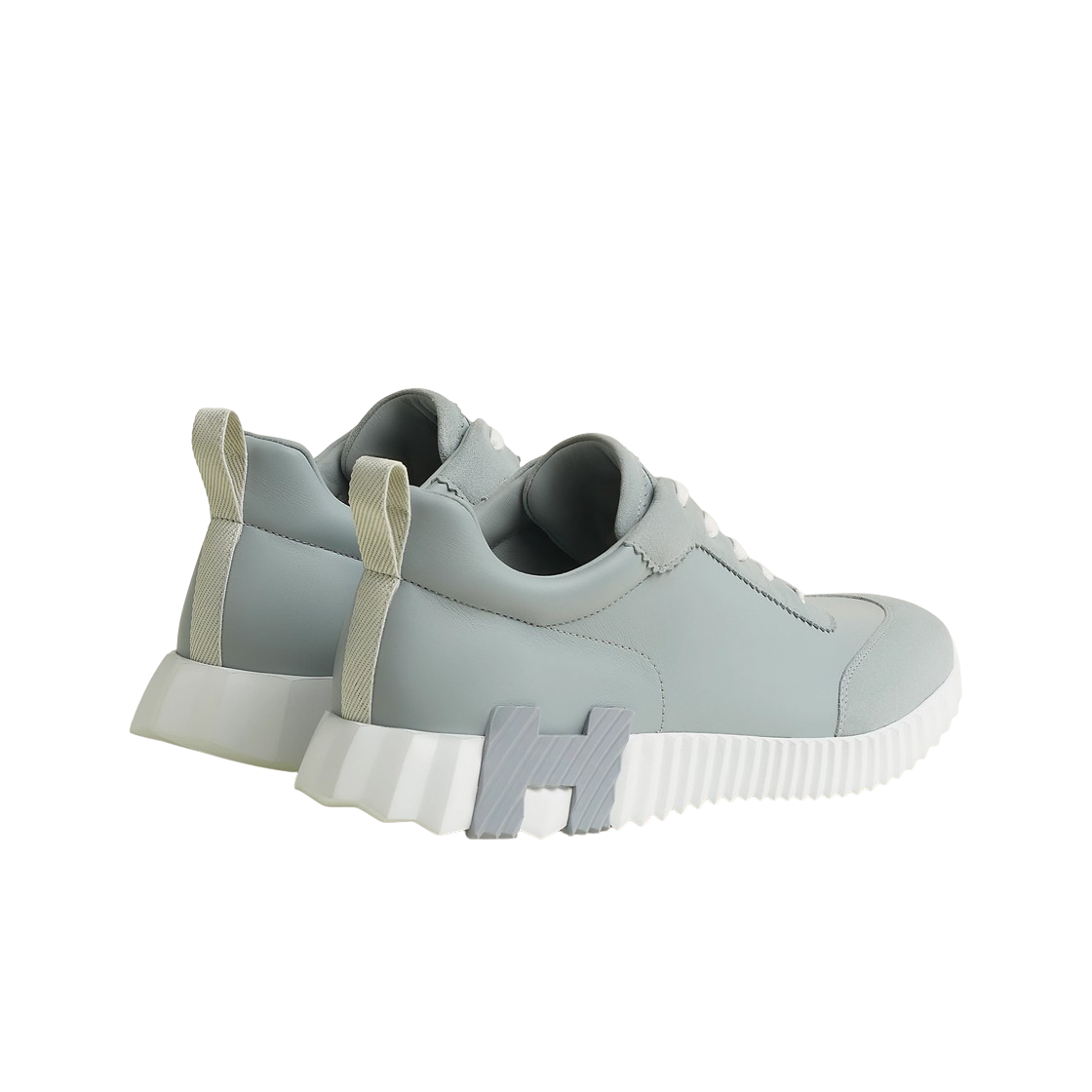 에르메스 바운싱 스니커즈 카프스킨 스웨이드 고트스킨 & 그리 뉘아주(Hermes Bouncing Sneaker Calfskin Suede Goatskin & Gris Nuage) - 2