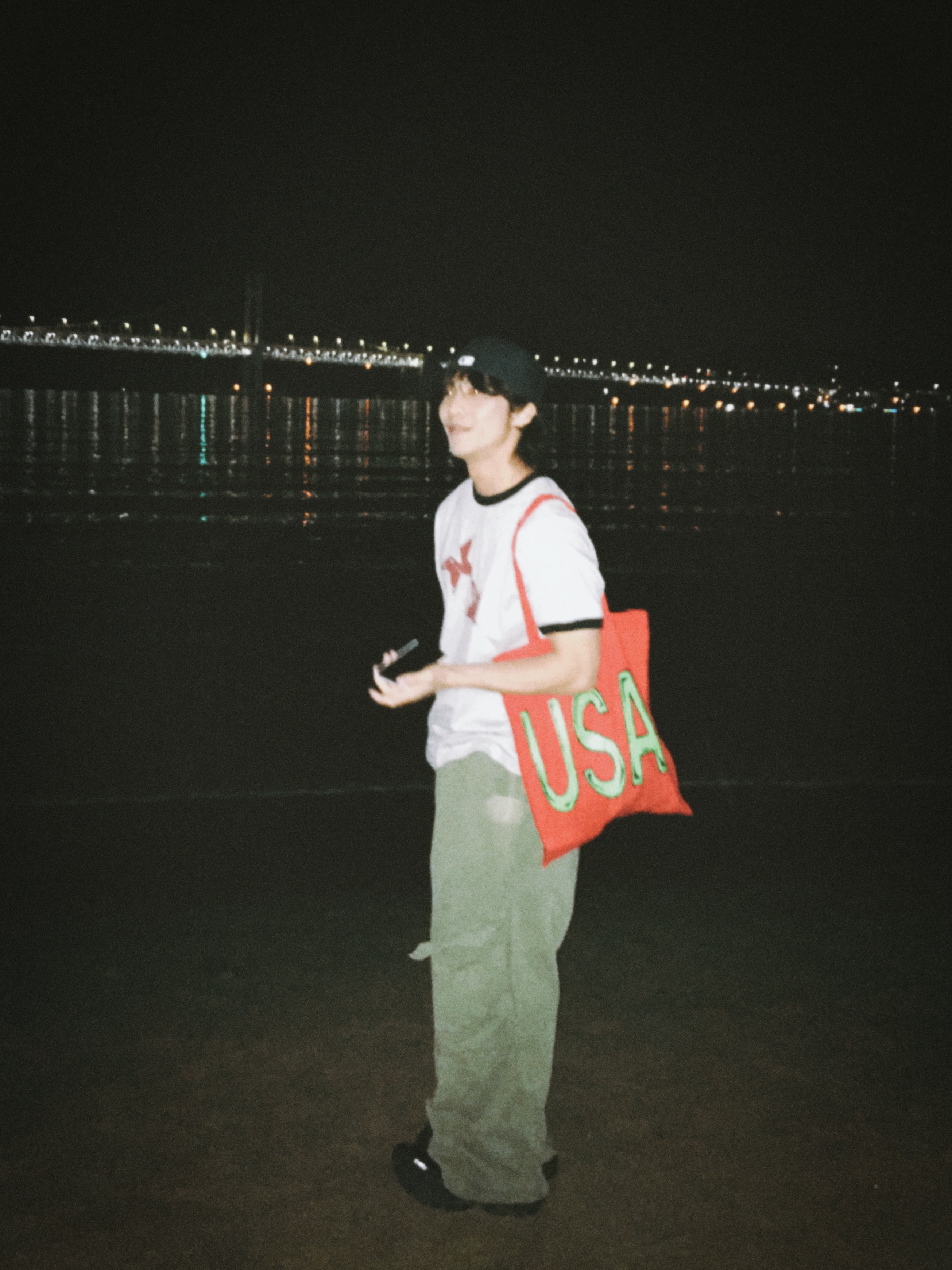 ISTKUNST Usa Eco Bag Red, New Era 59Fifty MLB Authentic New York Yankees Game Navy 착용 스타일 - 1