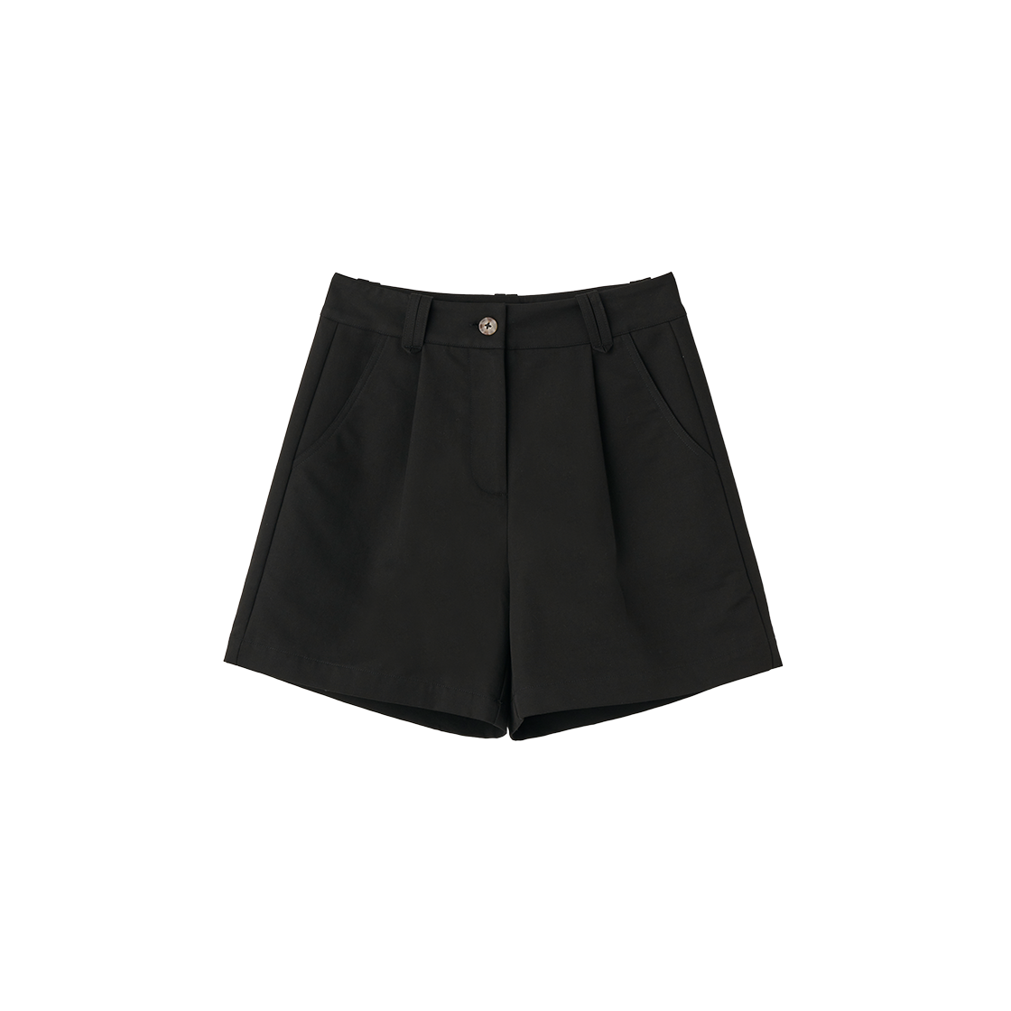 WBE2L12509BK General Idea Woman Cotton Pintuck Shorts Black - 대표 이미지 #1
