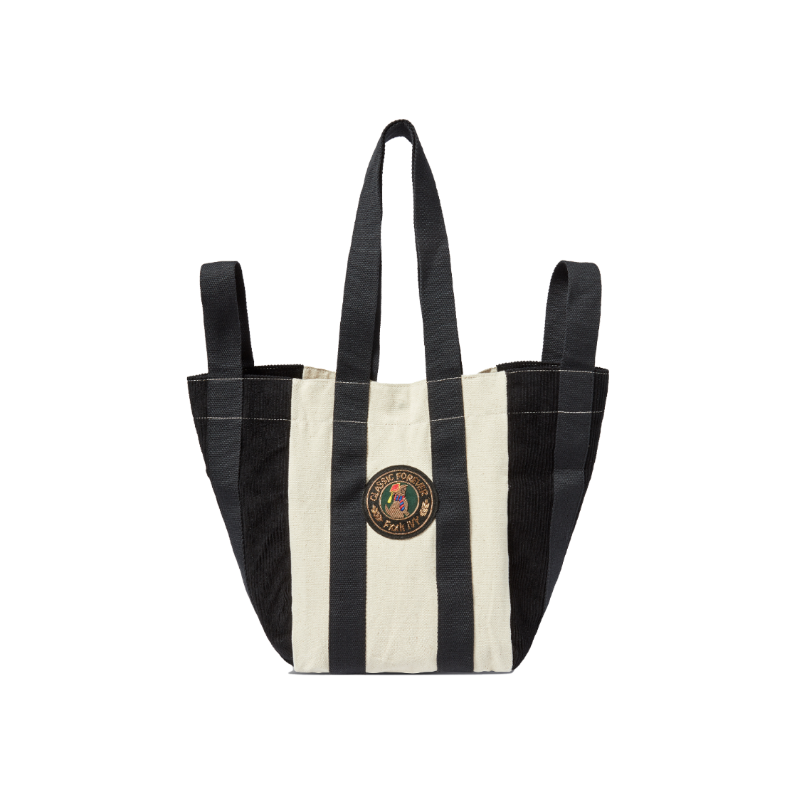 엔 아카이브 핸드 메이드 와펜 디테일 투웨이 백 블랙(N ARCHIVE Hand Made Wappen Detail Two-Way Bag Black) - 2