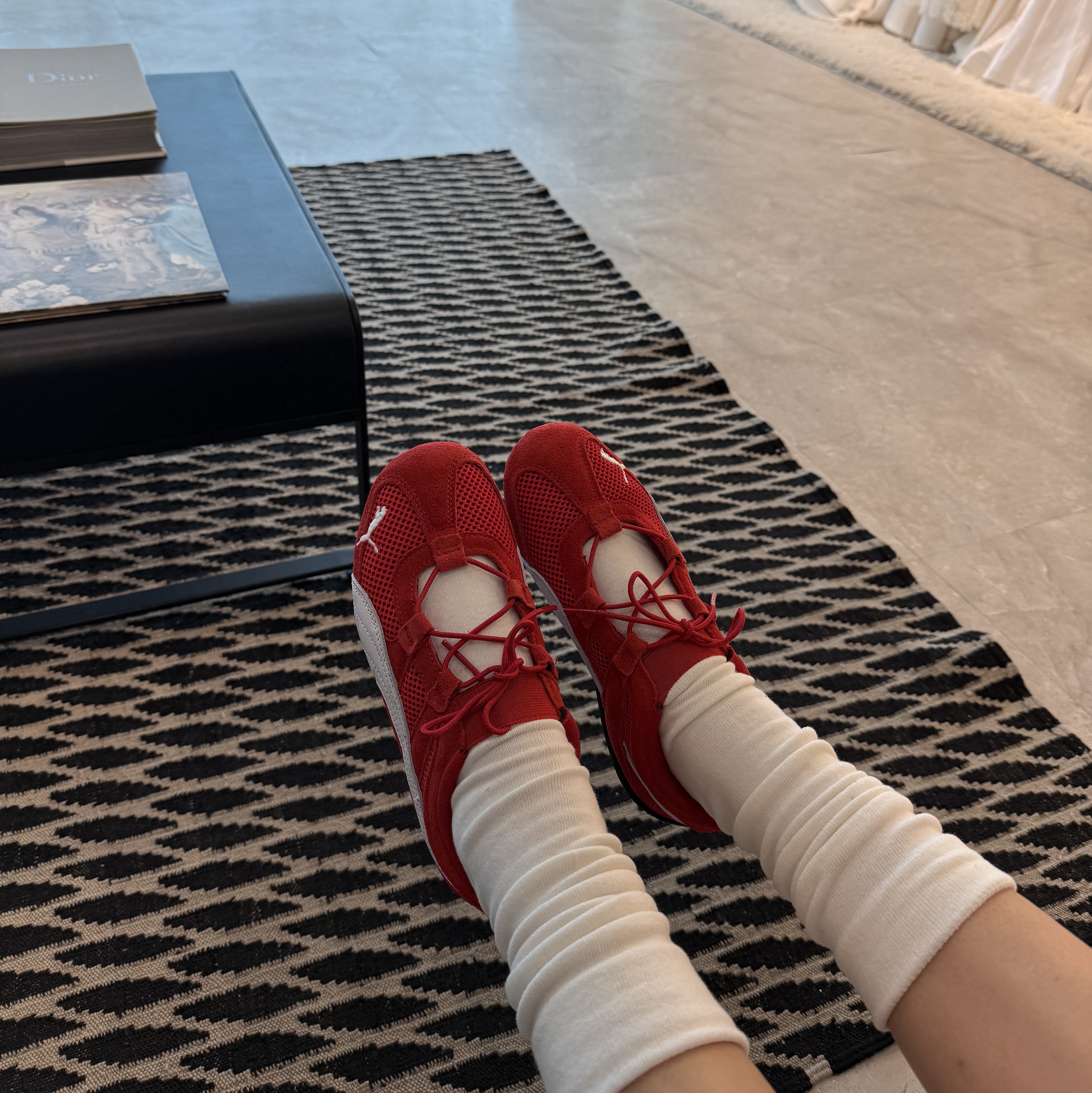 (W) Puma Speedcat Go For All Time Red Puma White 착용 스타일