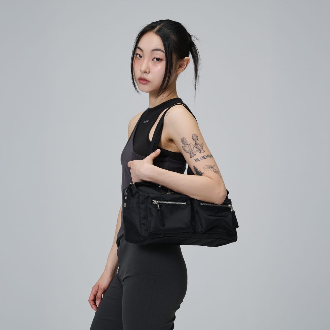 OP252UAB01BK00 Opening Project Two Pocket Duffle Bag Black - #3