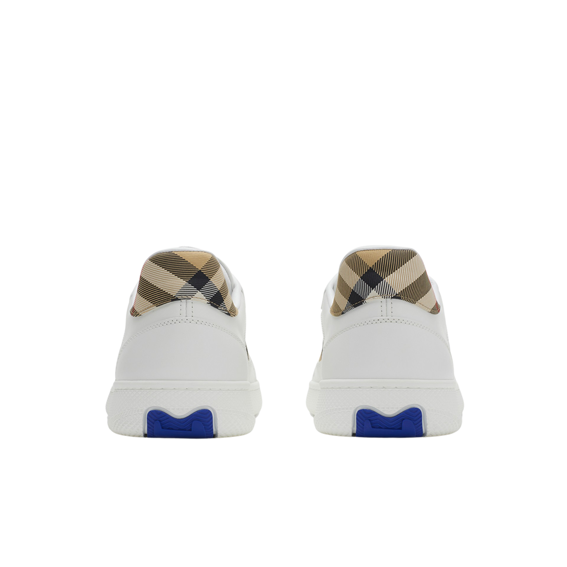 버버리 레더 체크 테라스 스니커즈 화이트 샌드(Burberry Leather Check Terrace Sneakers White Sand) - 3
