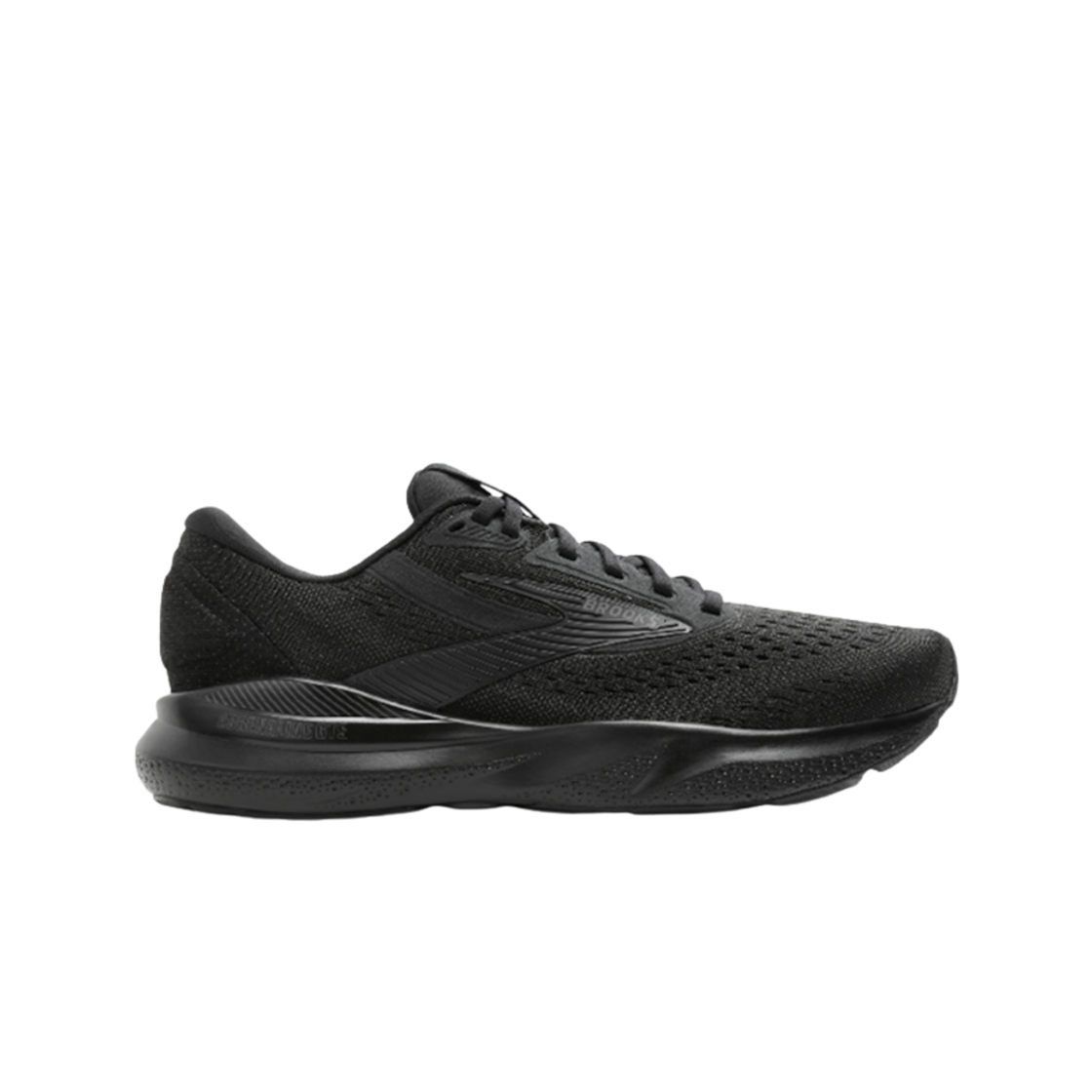 (W) 브룩스 러닝 아드레날린 GTS 24 블랙 - D 와이드((W) Brooks Running Adrenaline GTS 24 Black - D Wide) - 1