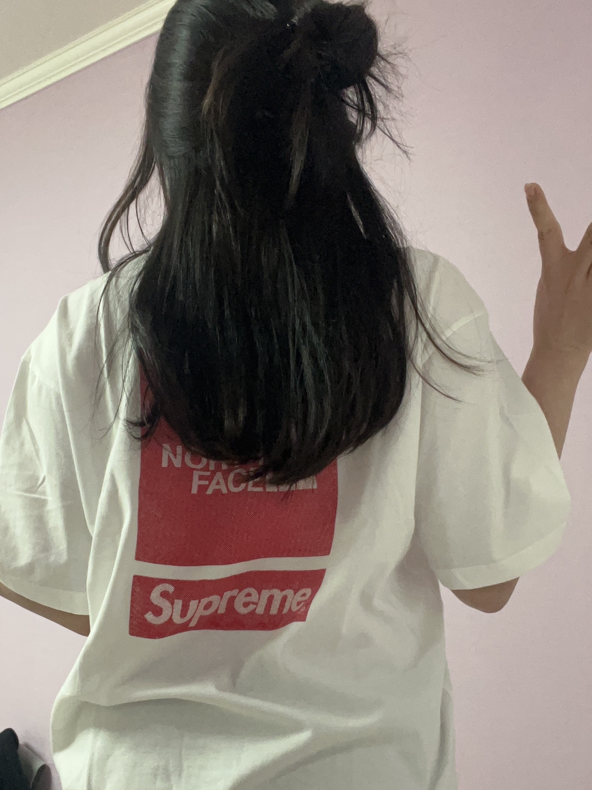 Supreme x The North Face S/S Top White - 24SS 착용 스타일