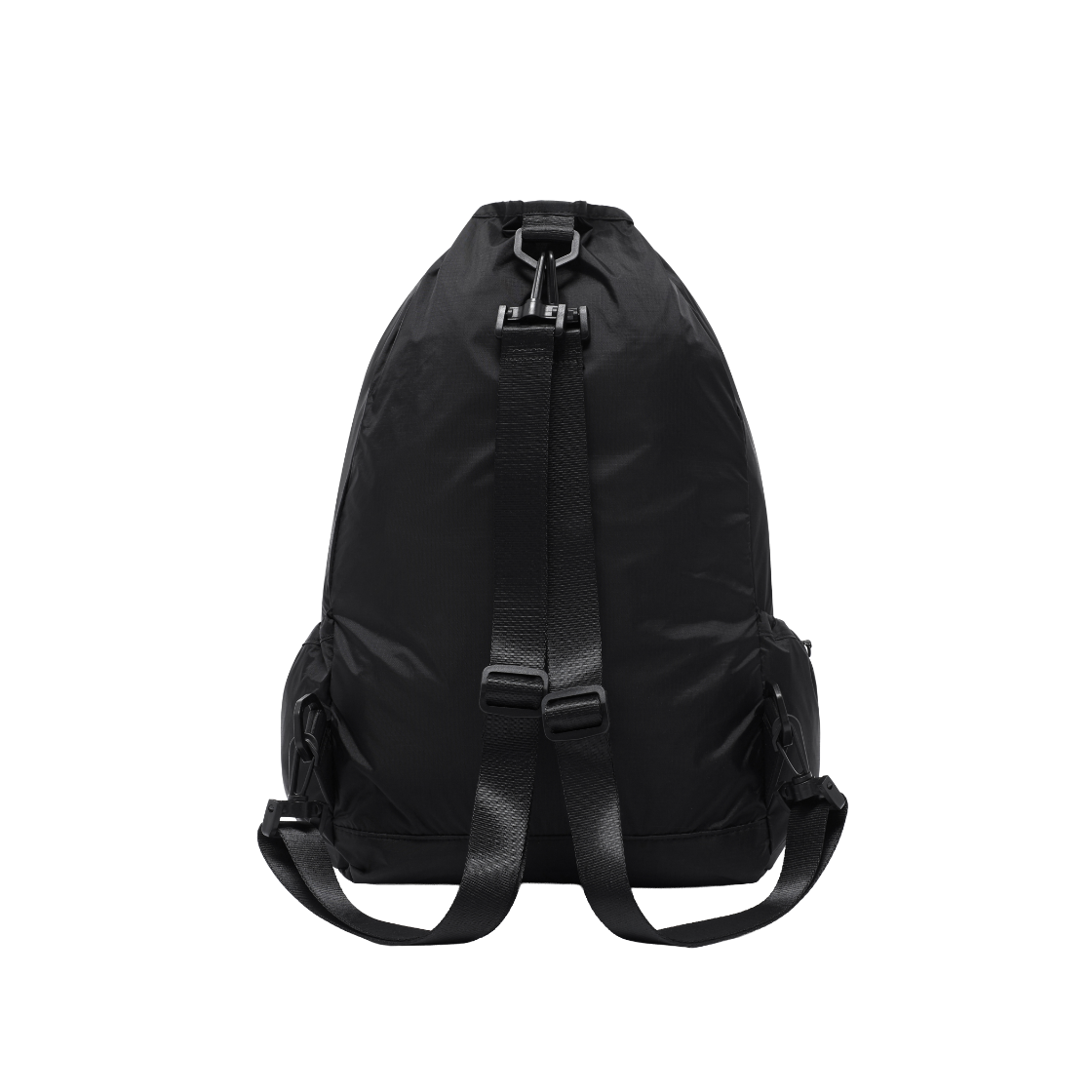 OP252UAB02BK00 Opening Project Cross Zip Mesh Pocket String Bag Black - #2