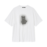 Hatchingroom Ghost Cat T-shirt White