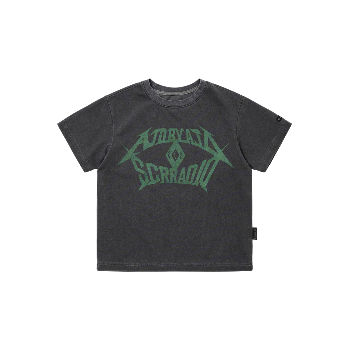 SA252TE002CH AJOBYAJO SCR x AJOBYAJO Mini T-shirt Charcoal - #2