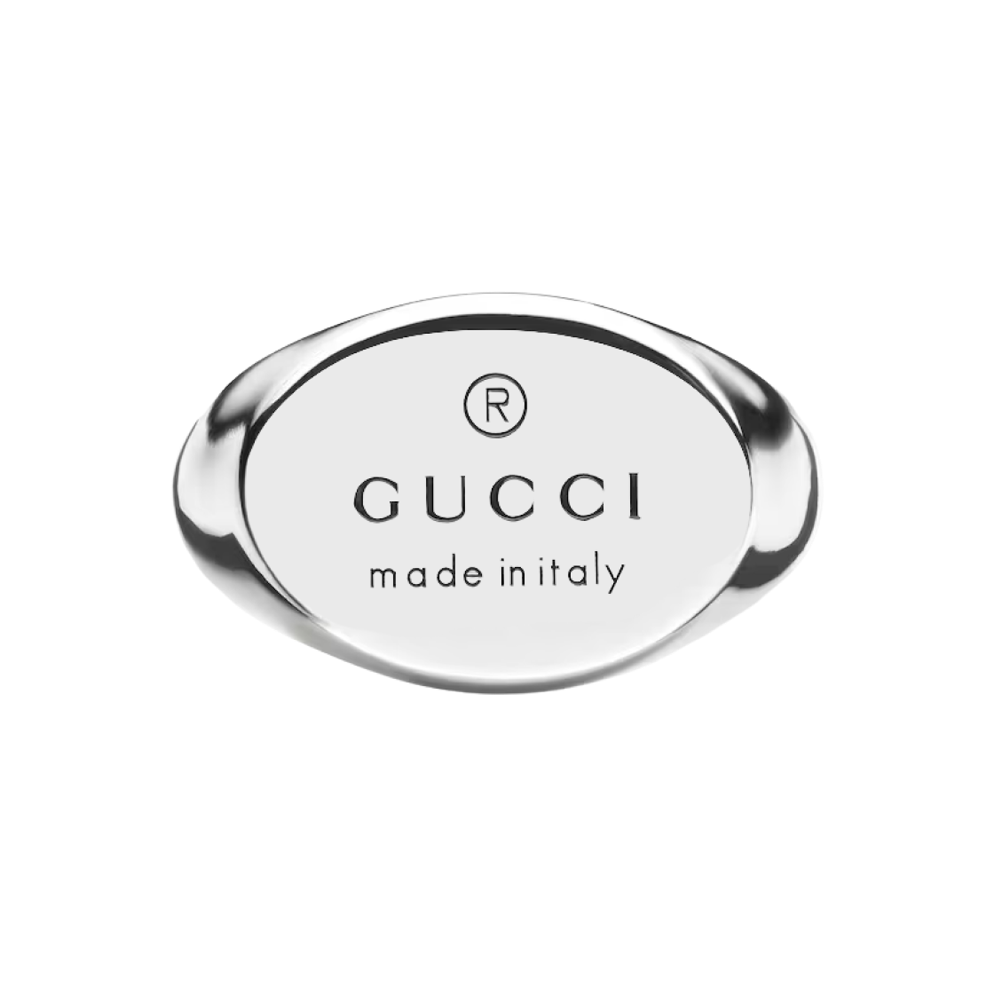 구찌 트레이드마크 오발 링 925 스털링 실버(Gucci Trademark Oval Ring 925 Sterling Silver) - 1