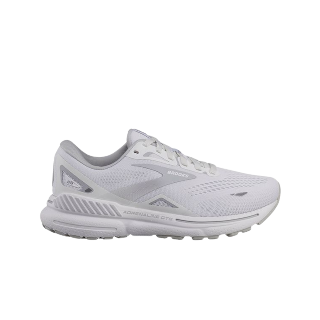 (W) 브룩스 러닝 아드레날린 GTS 23 화이트 - B 미디움((W) Brooks Running Adrenaline GTS 23 White - B Medium) - 1