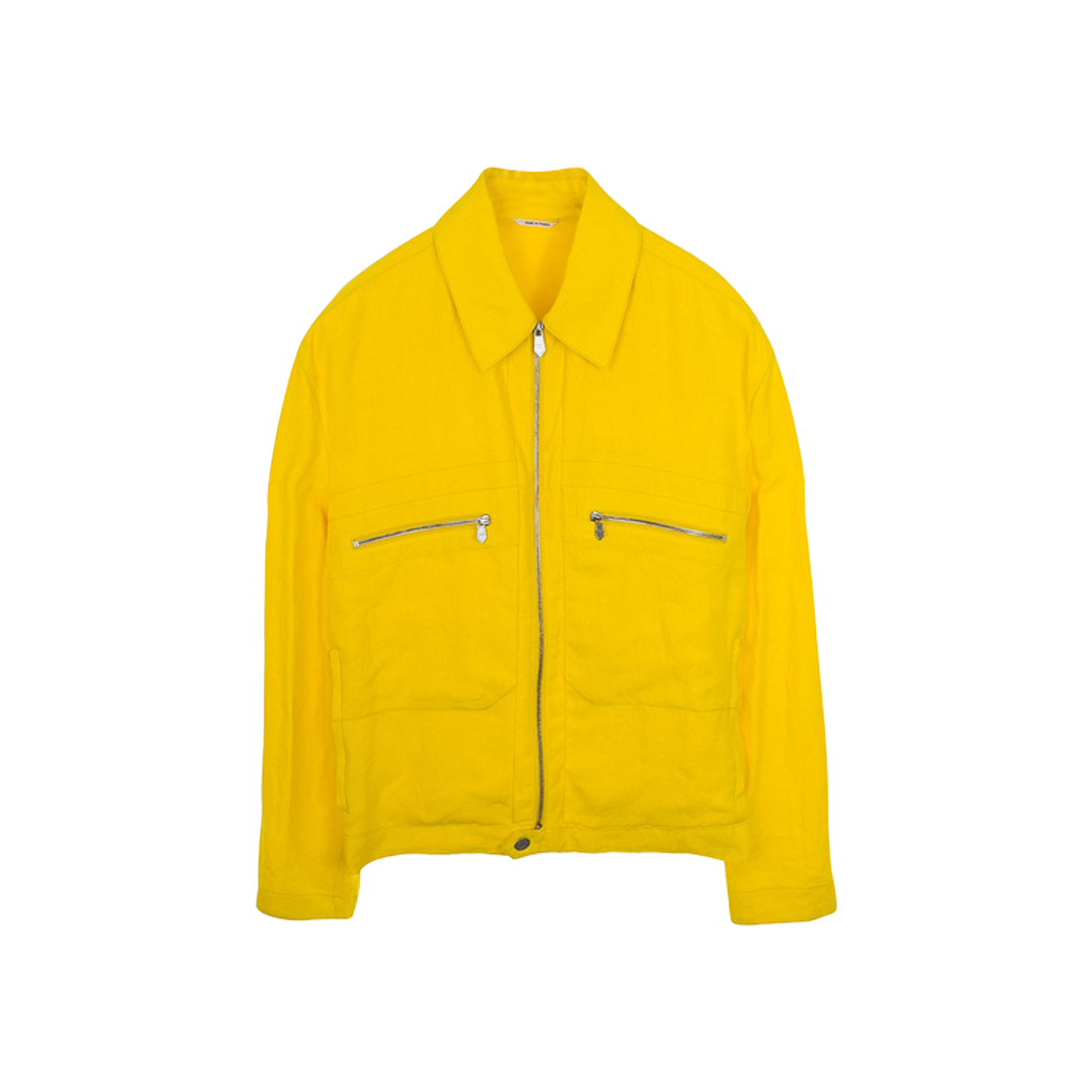 ITFG5D7LCEJV Hermes Toile de Lin Men's Jacket 52 Jonquille Bœuf