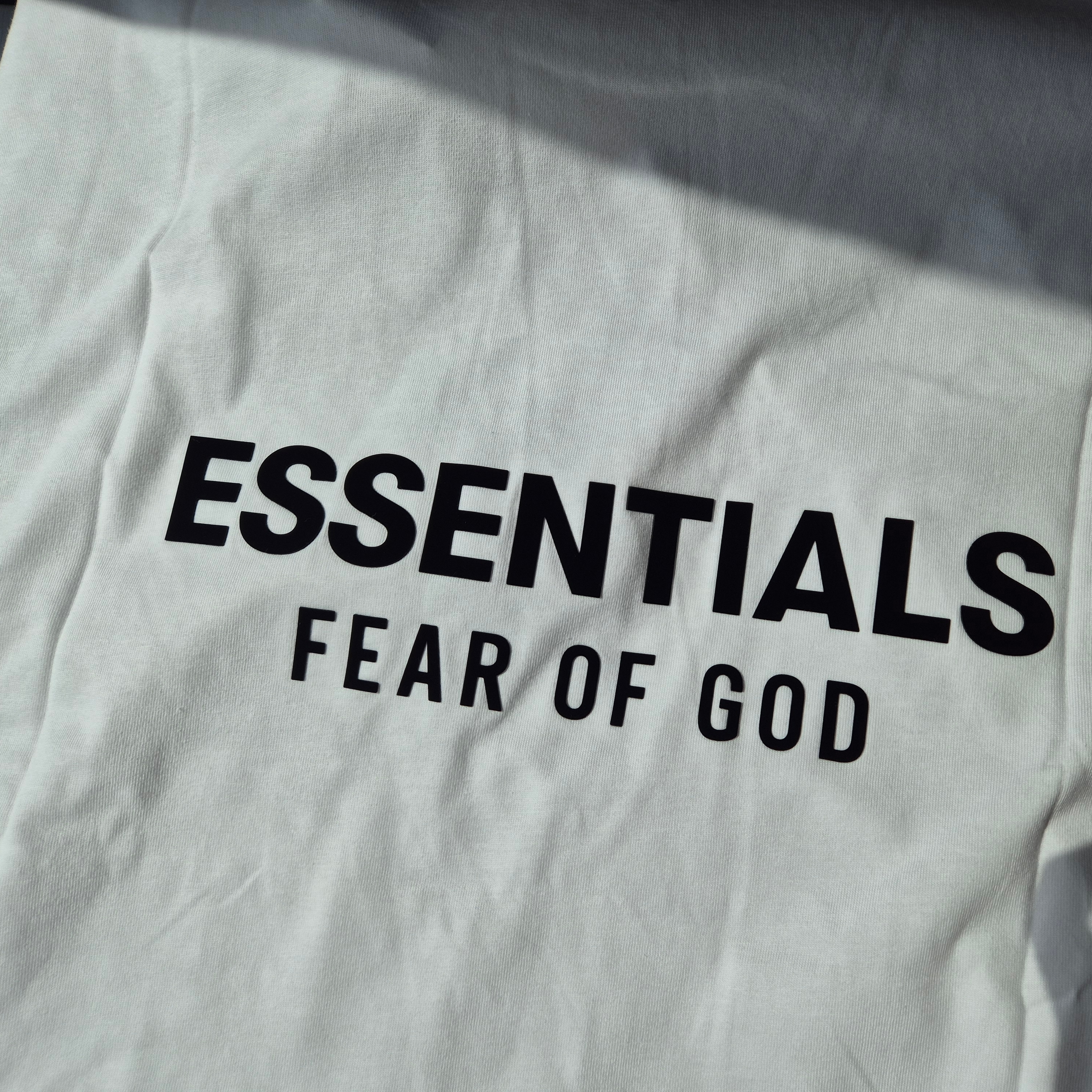 Essentials Classic Short Sleeve T-Shirt Bright White - 25SS 착용 스타일 - 1