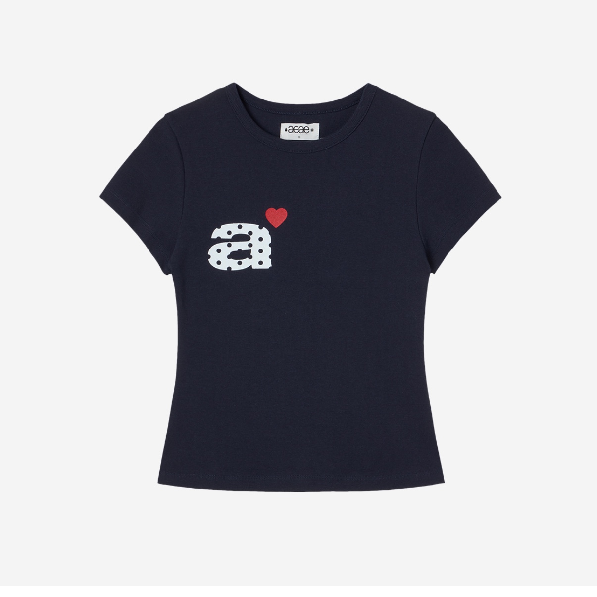 Jordan 3 Retro Seoul 2.0, [예약 배송] AEAE Dot Small Letter Tee Navy 착용 스타일 - 4
