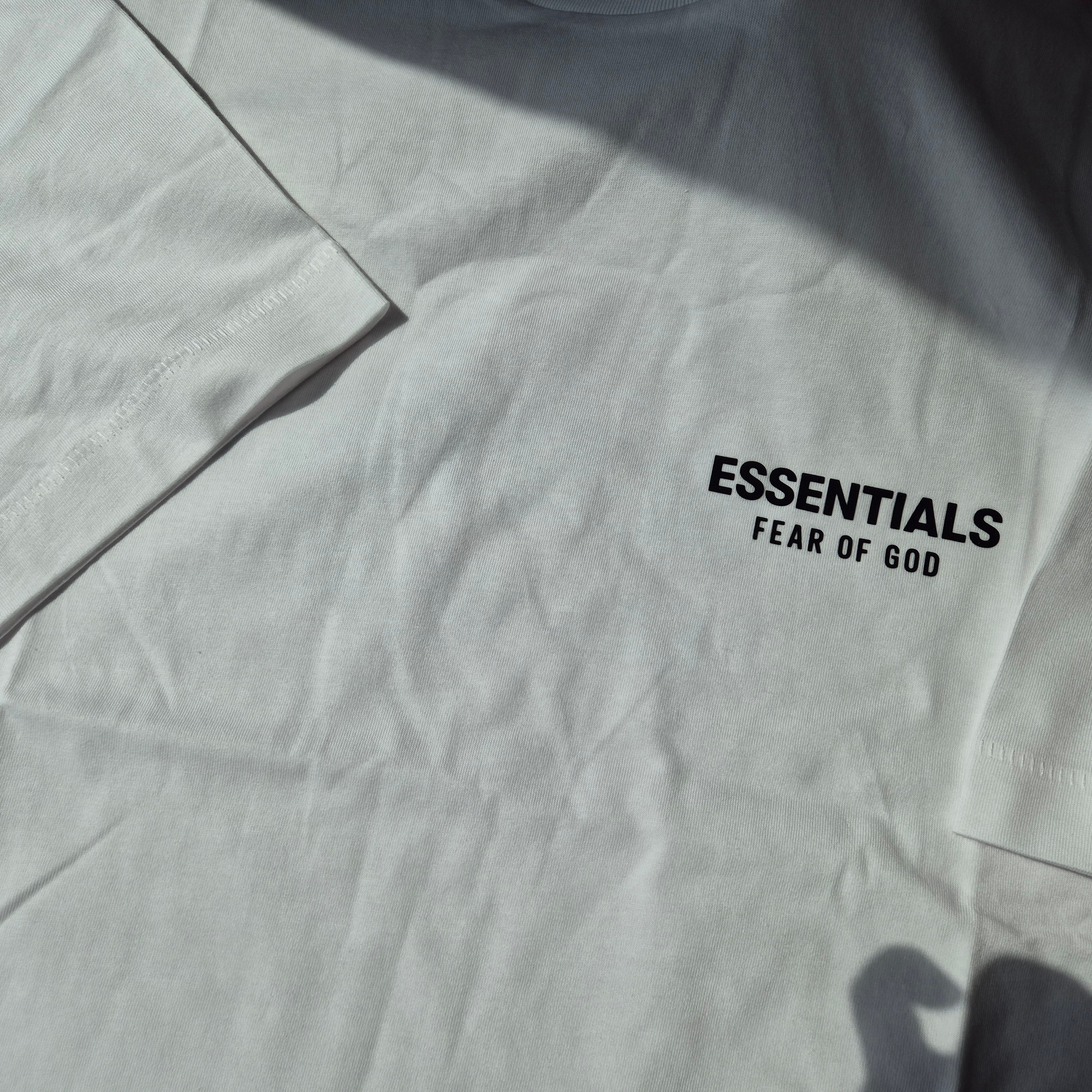 Essentials Classic Short Sleeve T-Shirt Bright White - 25SS 착용 스타일 - 2