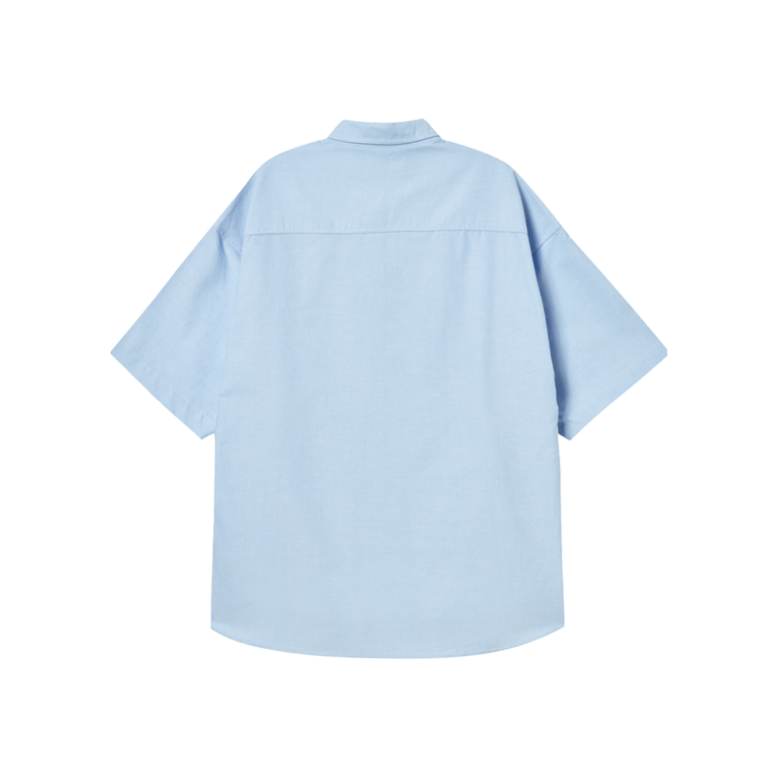 엔 아카이브 NY 로고 디테일 옥스포드 반팔 셔츠 블루(N ARCHIVE Ny Logo Detail Oxford 1/2 Shirts Blue) - 2