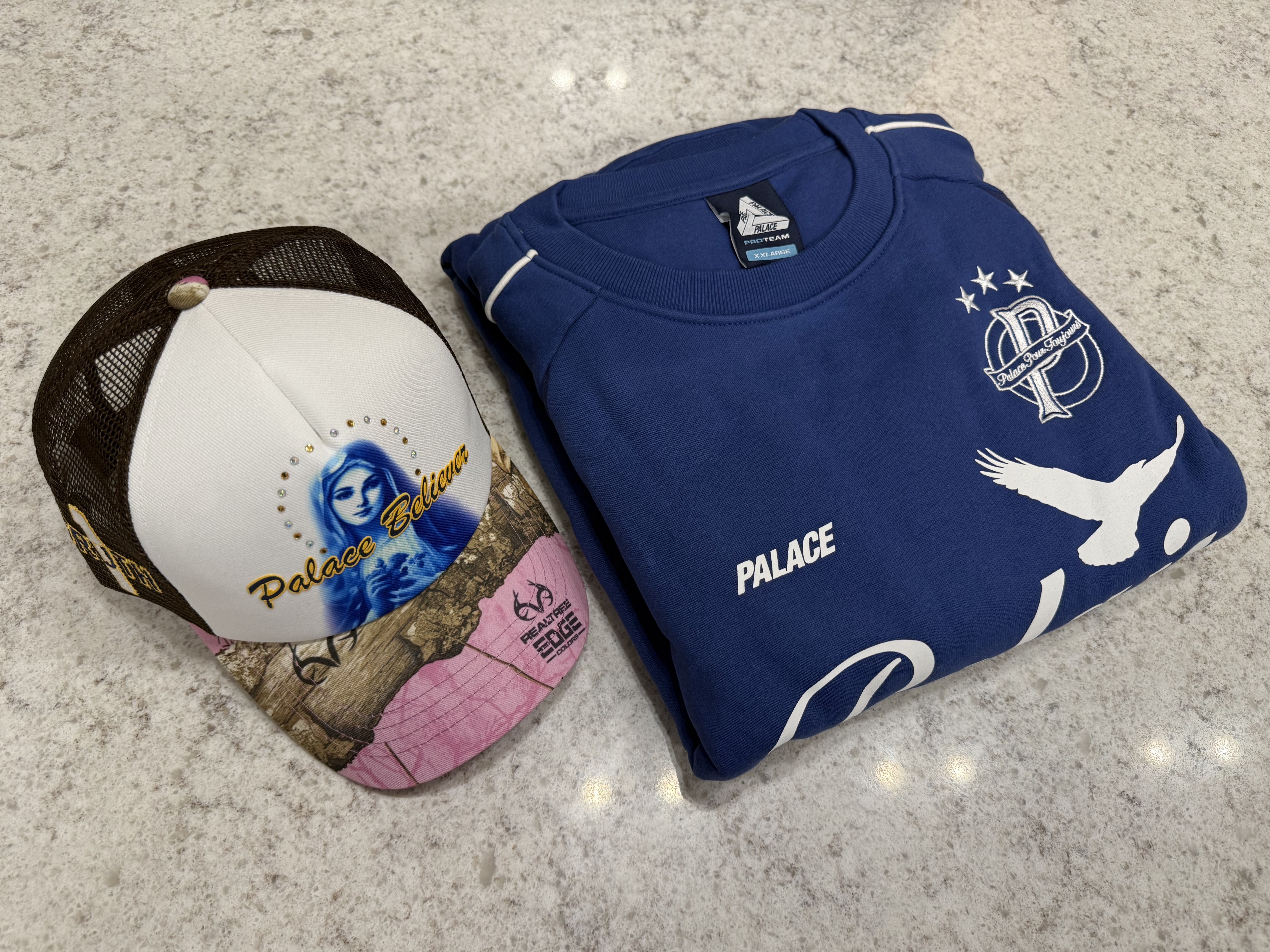 Palace 1 Truth Trucker Realtree Edge Pink - 25SS 착용 스타일 - 1