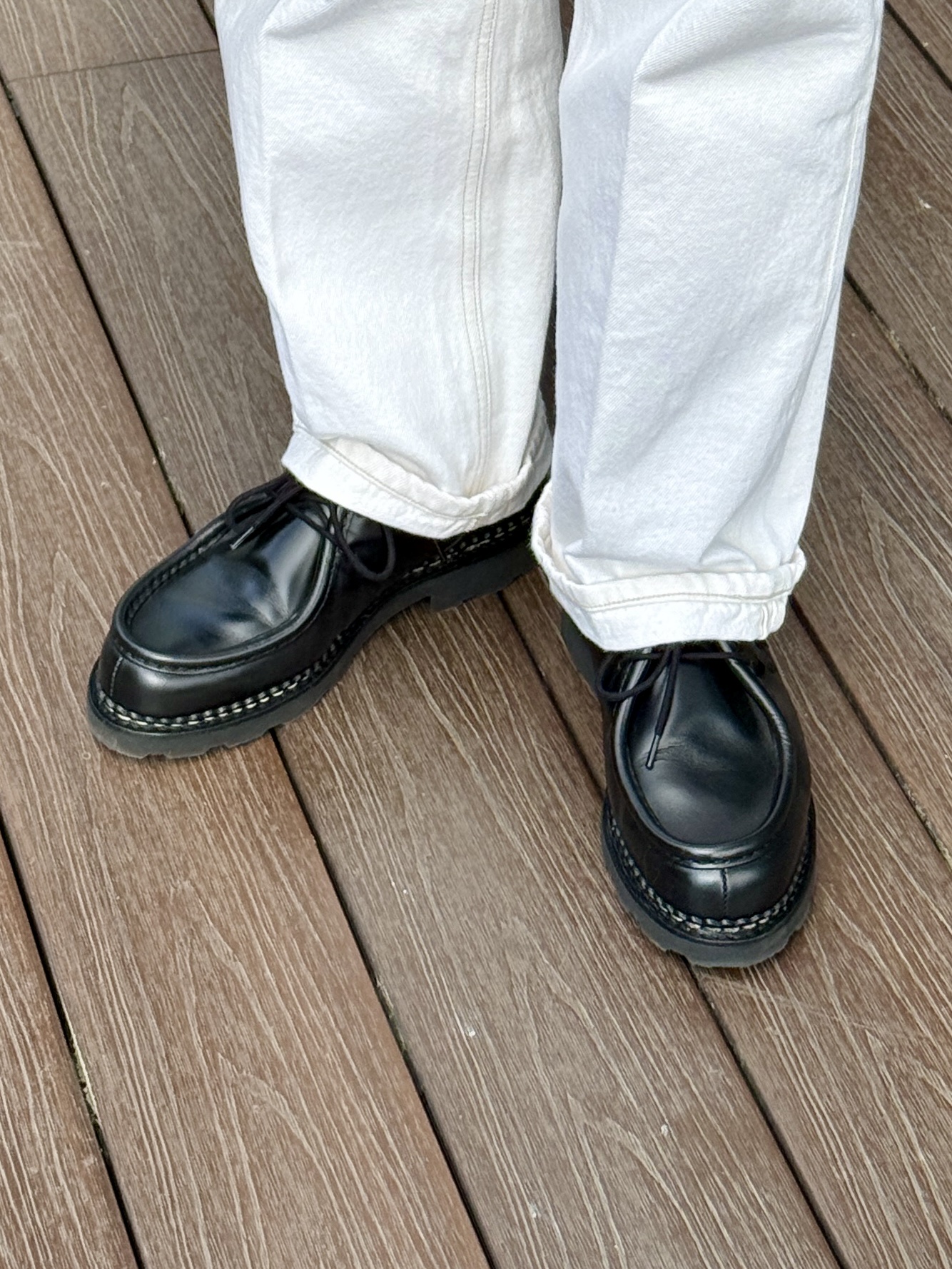 Paraboot Michael Bbr Lisse Black 착용 스타일 - 9