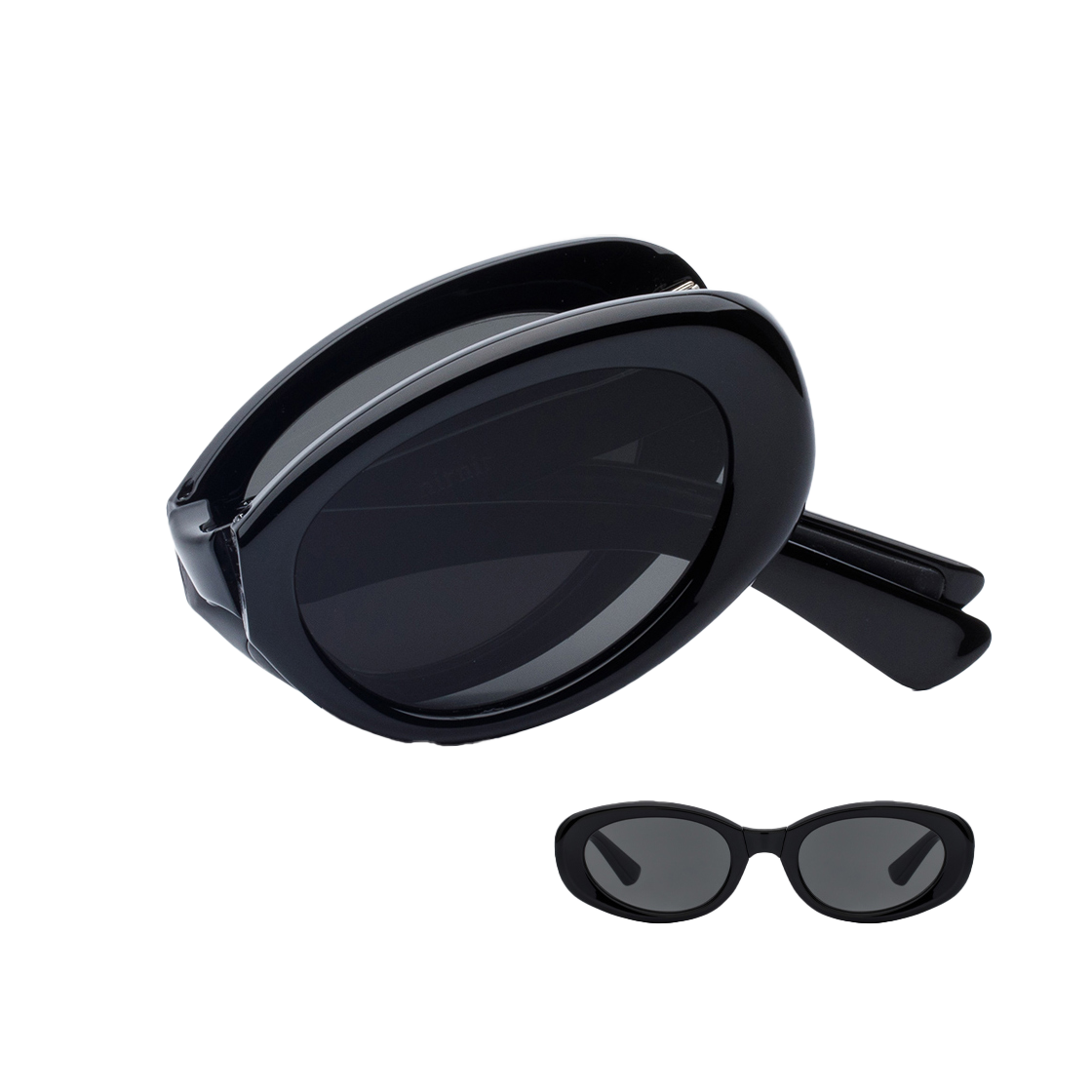 [예약 배송] 리끌로우 니르니르 선글라스 블랙([예약 배송] RECLOW Nirnir Sunglass Black)