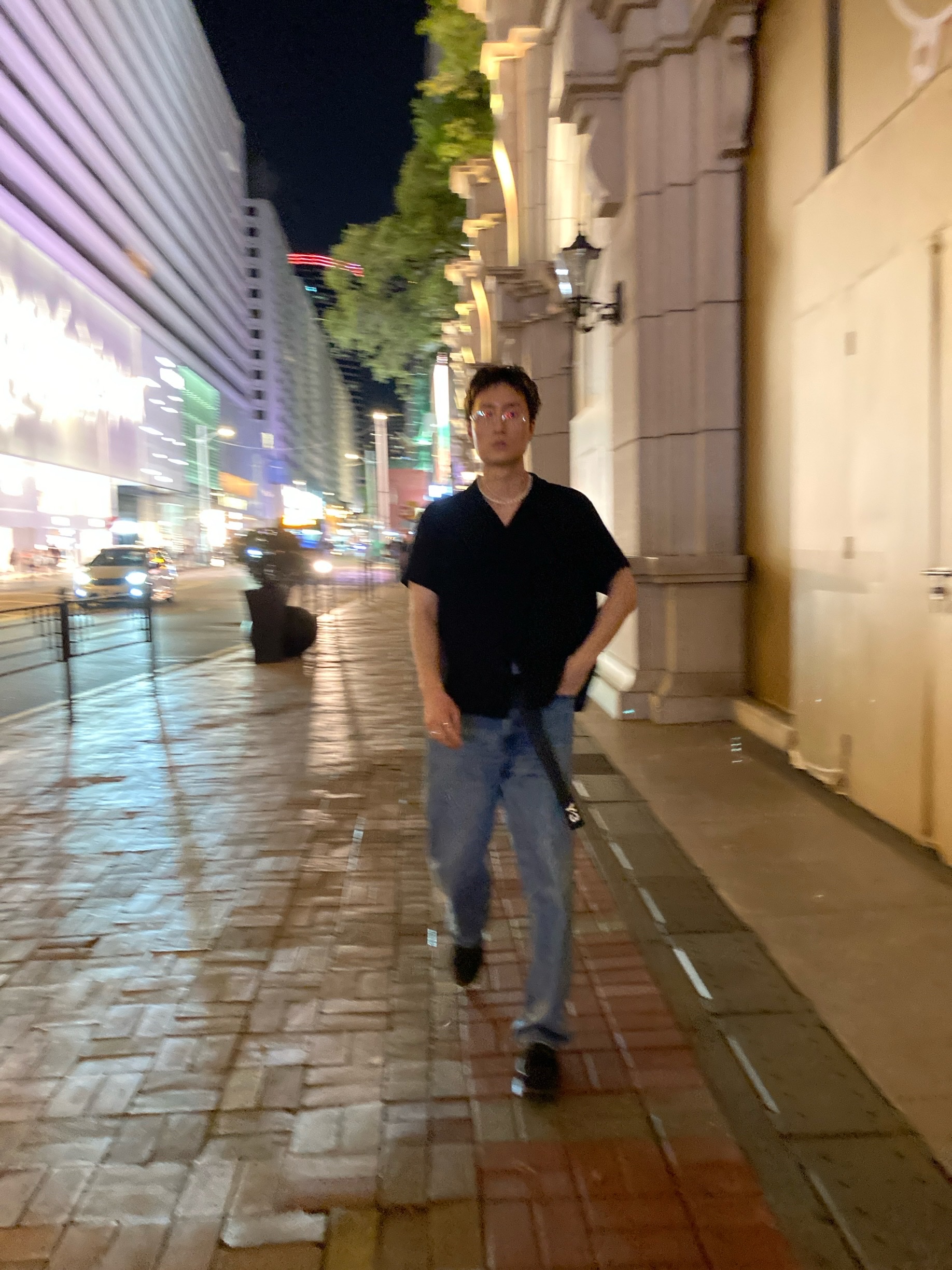 Y-3 Classic Logo Belt Black, Uniqlo x JW Anderson Straight Jean Blue - KR 착용 스타일 - 2