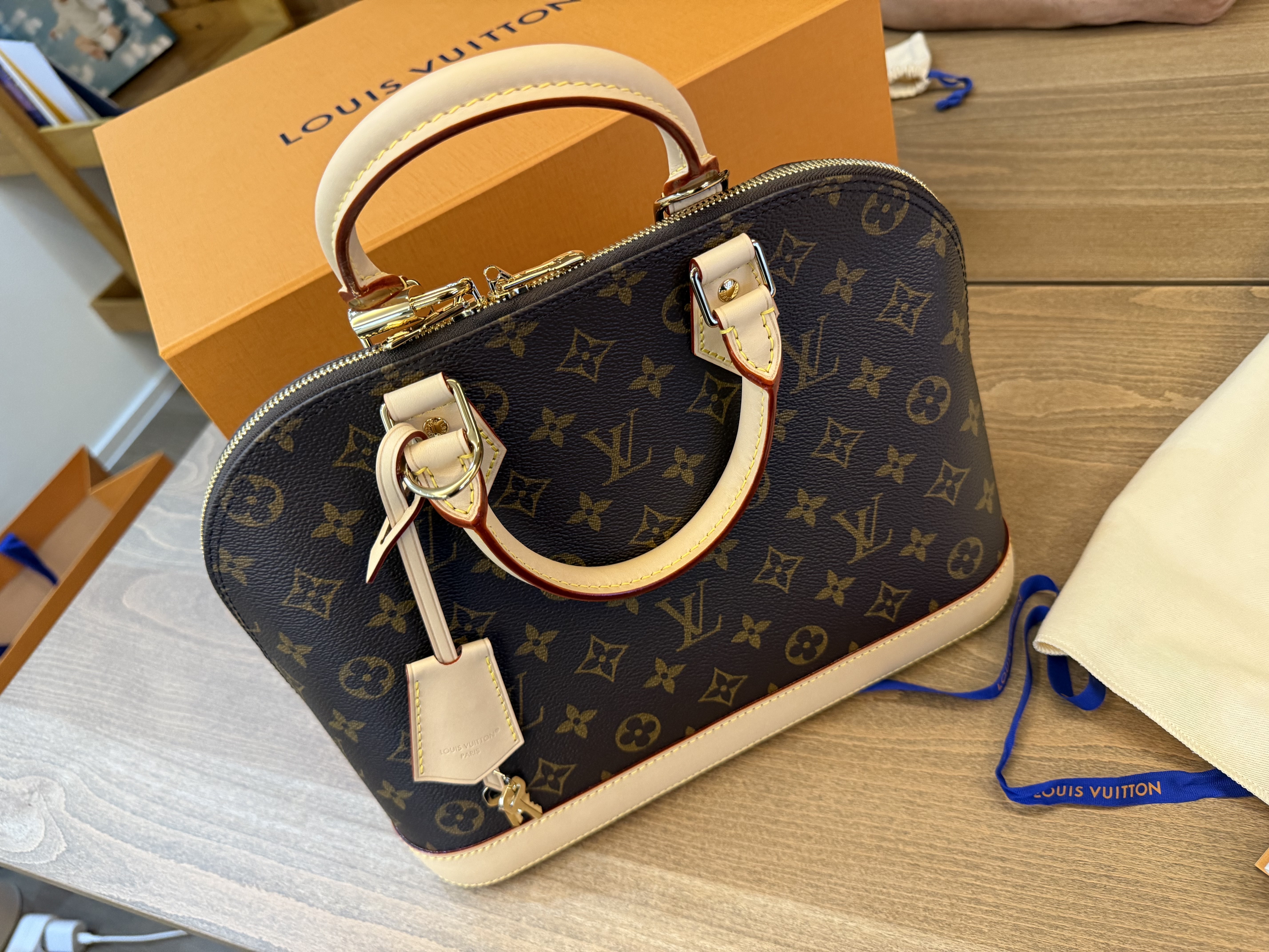 Louis Vuitton Alma PM Monogram 착용 스타일 - 1