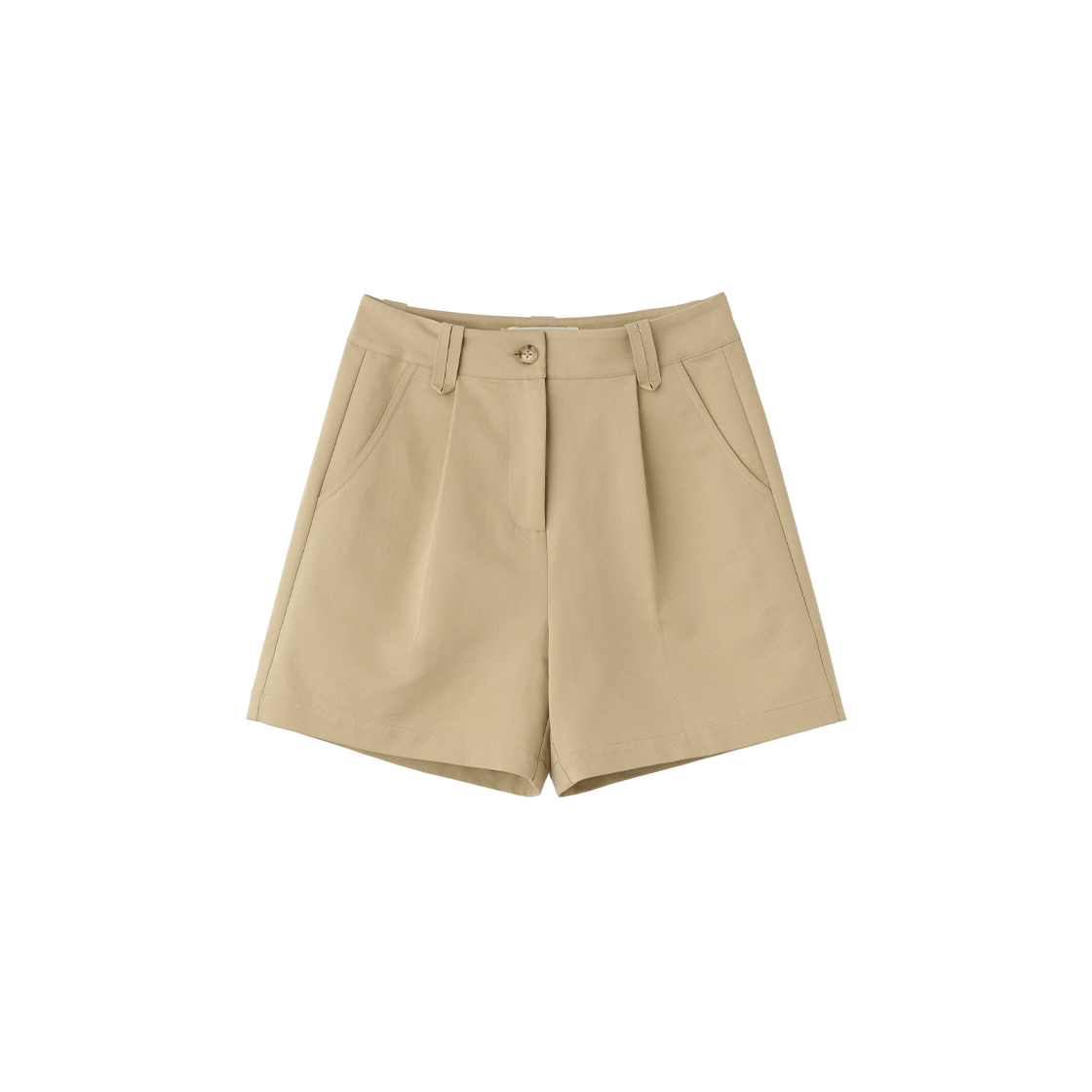 WBE2L12509BE General Idea Woman Cotton Pintuck Shorts Beige - 대표 이미지 #1