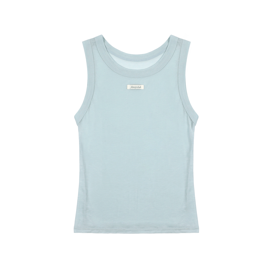 F25QB134BL Fancy Club 3-Way Dot Mesh Layered Sleeveless Sky Blue - #3