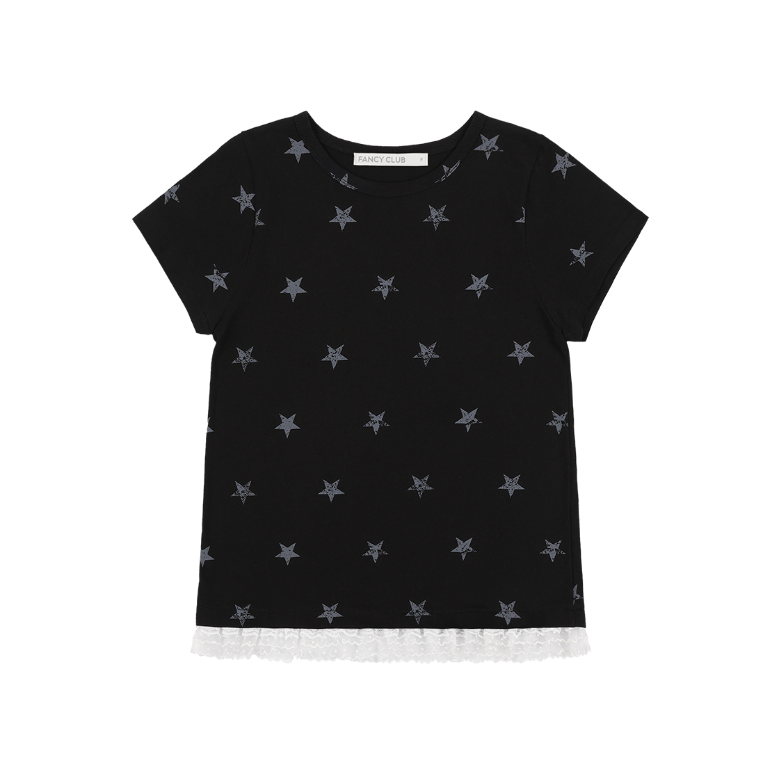 ★FANCYCLUB★LACE STAR LAYERED TEE (WHITE)★正規品/直送料込 팬시클럽 레이스 스타 레이어드 티 블랙 | FANCY CLUB | KREAM