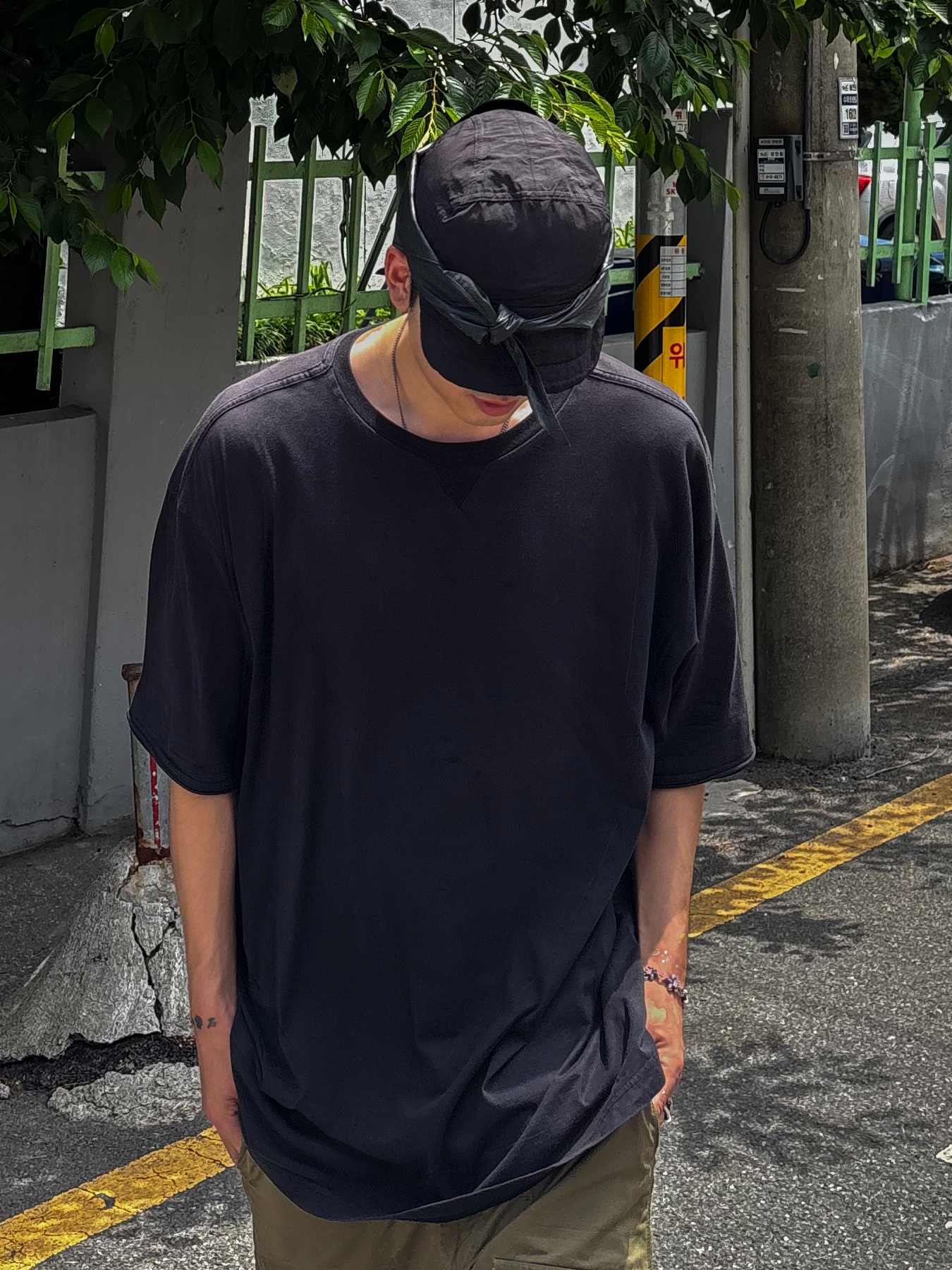 Wapworks Utility 3T Lite Cargo khaki 착용 스타일 - 6