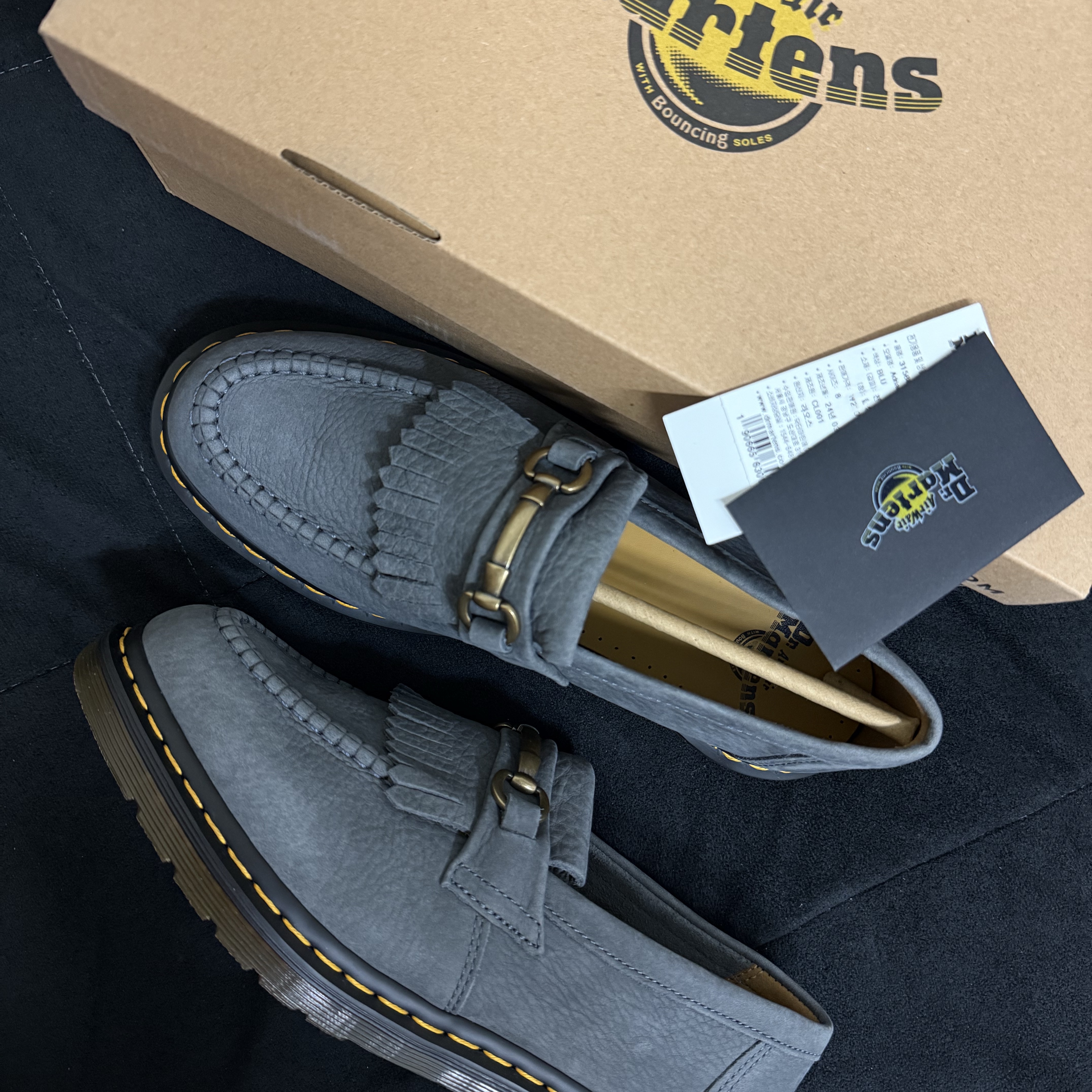 (W) Dr. Martens Adrian Snaffle Blue 착용 스타일 - 2