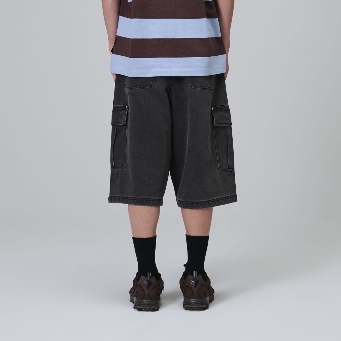 OP252UPT02CC00 Opening Project Cargo Pocket Bermuda Pant Charcoal - #5